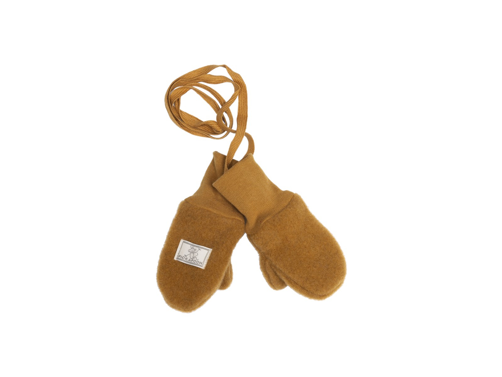 Pickapooh Baby und Kinder Fäustlinge Bio-Schurwolle caramel Gr.1 (bis 9 Monate)
