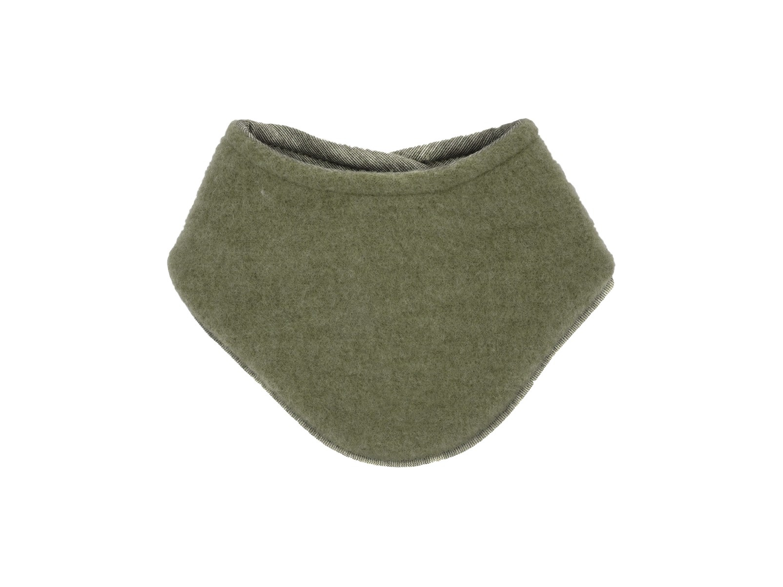 Dreieckstuch Bio-Schurwolle Fleece khakimeliert Gr. 1 (ab 3 Mon.)