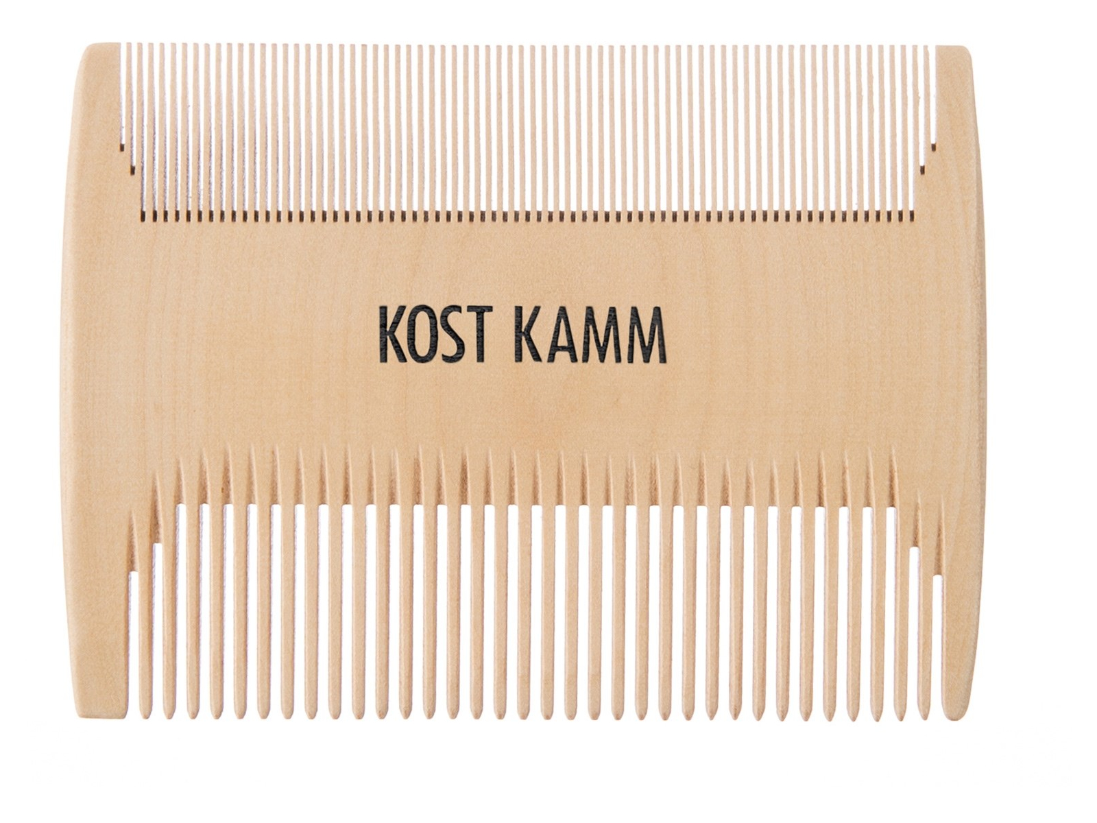 Kost Kamm Baby- und Nissenkamm aus Holz 2-seitig, extrafein, 8 x 6 cm