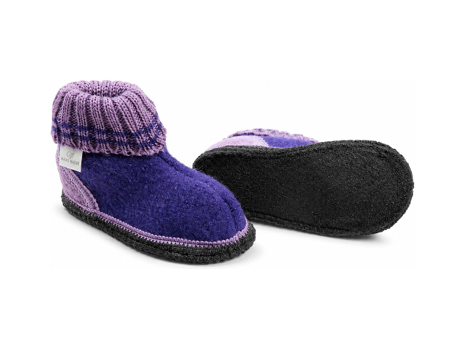 Kinder Hausschuhe Hüttenschuhe pflaume Gr.26