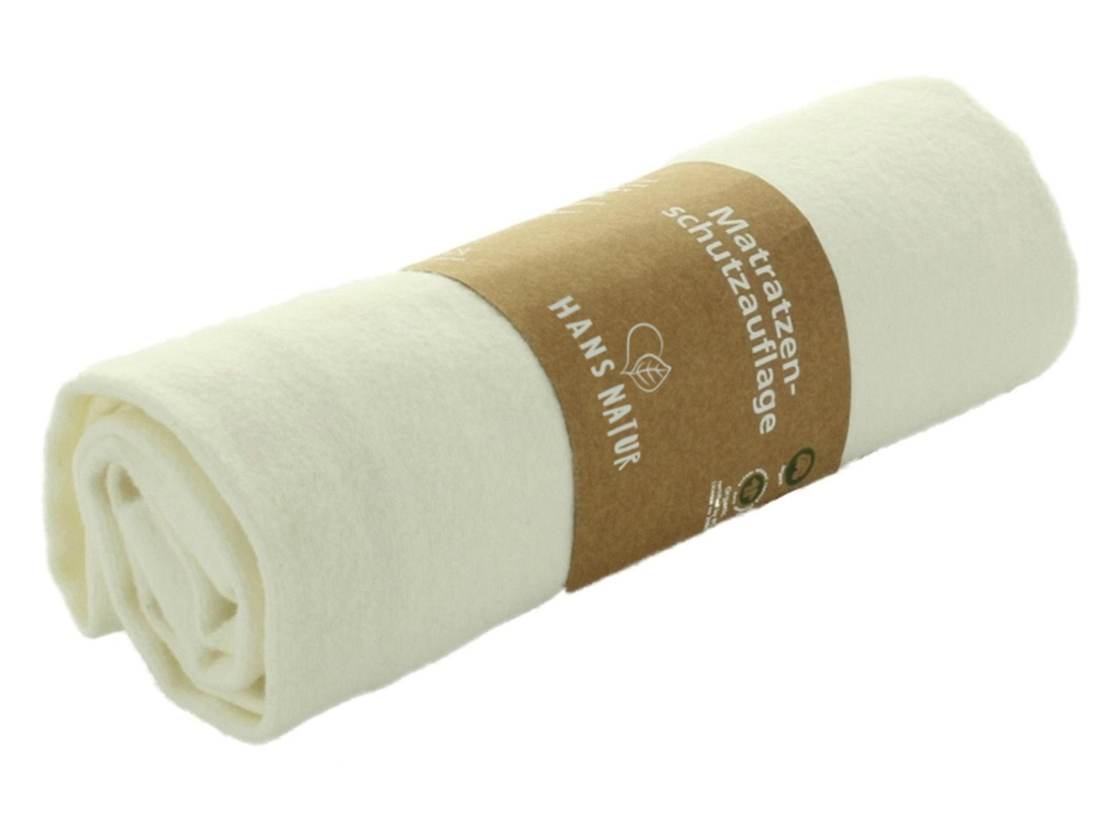 Matratzenauflage Bio-Baumwolle natur Maße 40 x 85 cm