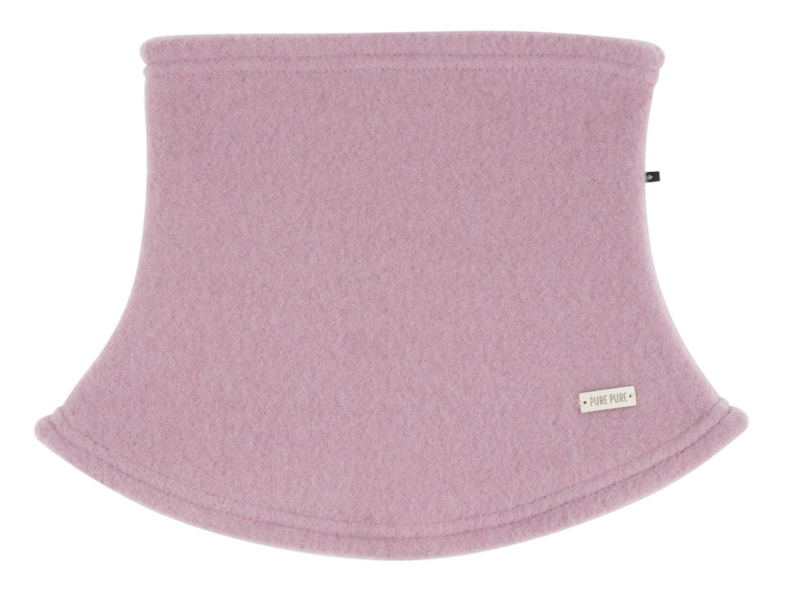 PURE PURE by Bauer Baby und Kinder Schlupfschal Bio-Merinowolle Fleece mauve Gr. 1, Maße 21 x 20 cm