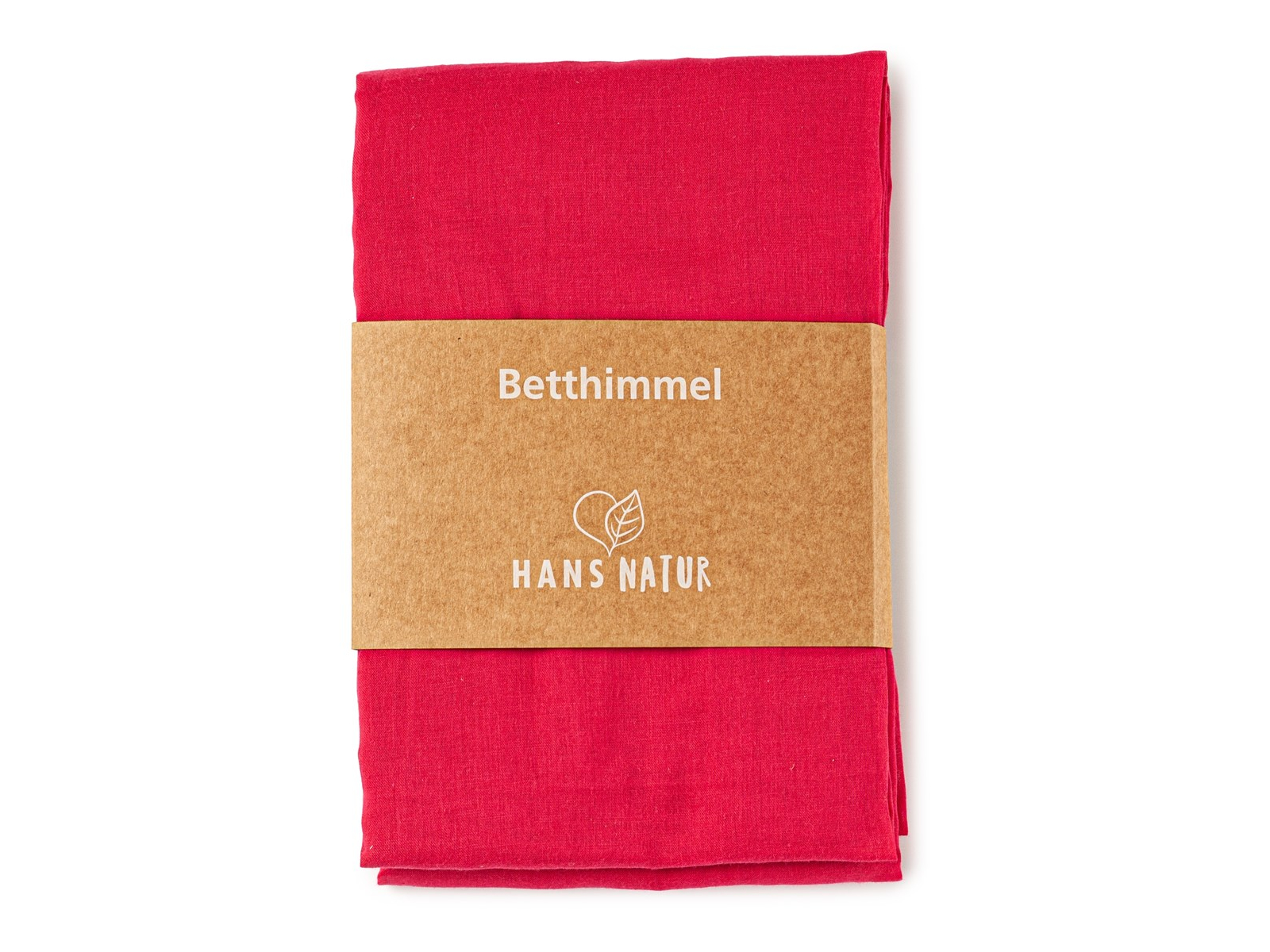 Betthimmel Baldachin Bio-Baumwolle himbeer 115 x 300 cm