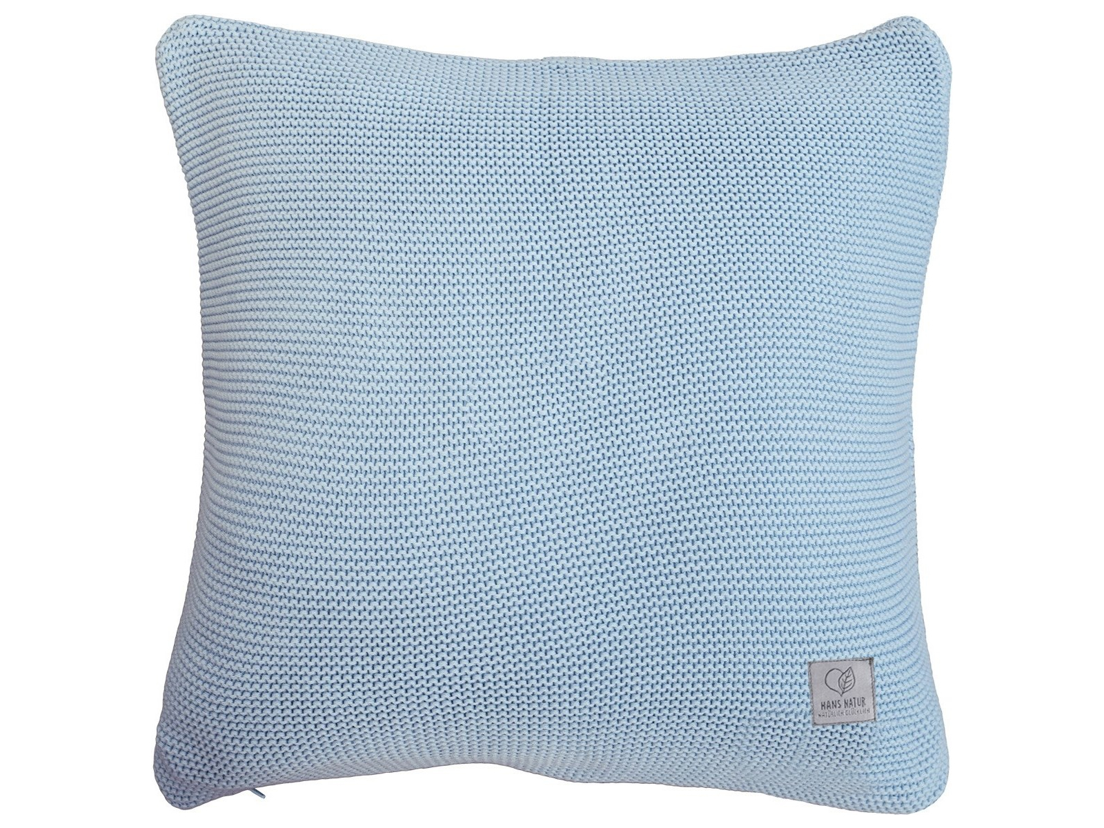Kissenbezug 40x40 cm Bio-Baumwolle, bleu Mit Reißverschluss