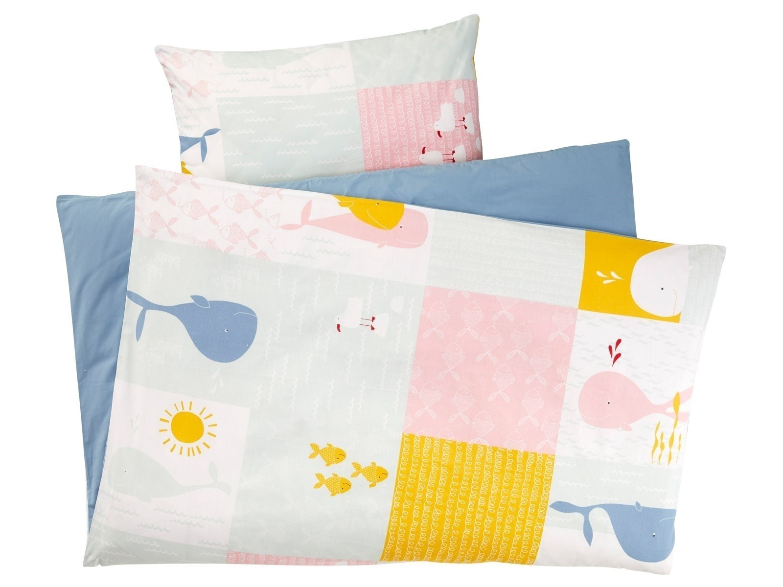 Einhorn Bettwäsche Für Babys - 100% Baumwolle Set Mit 100x135cm Bezug & 40x60cm Kissen | OEKO-TEX Zertifiziert