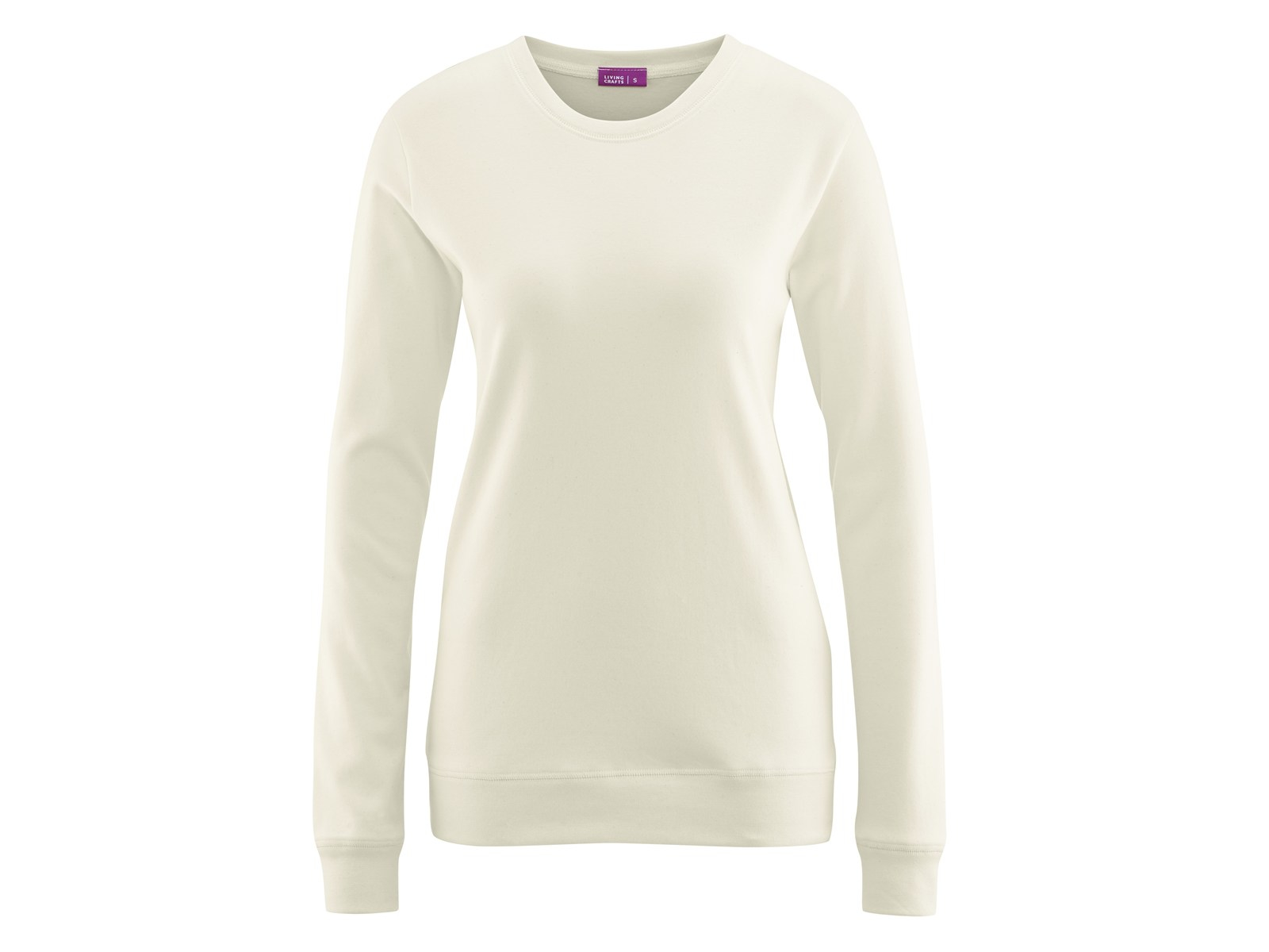 Living Crafts - Betty | Schlafanzug - Sanftes Interlock-Jersey, Bequeme Feinripp-Abschlüsse, Eingenähtes Elastisches Band, Rundhalsausschnitt, 100% Bio-Baumwolle (M, Natural)