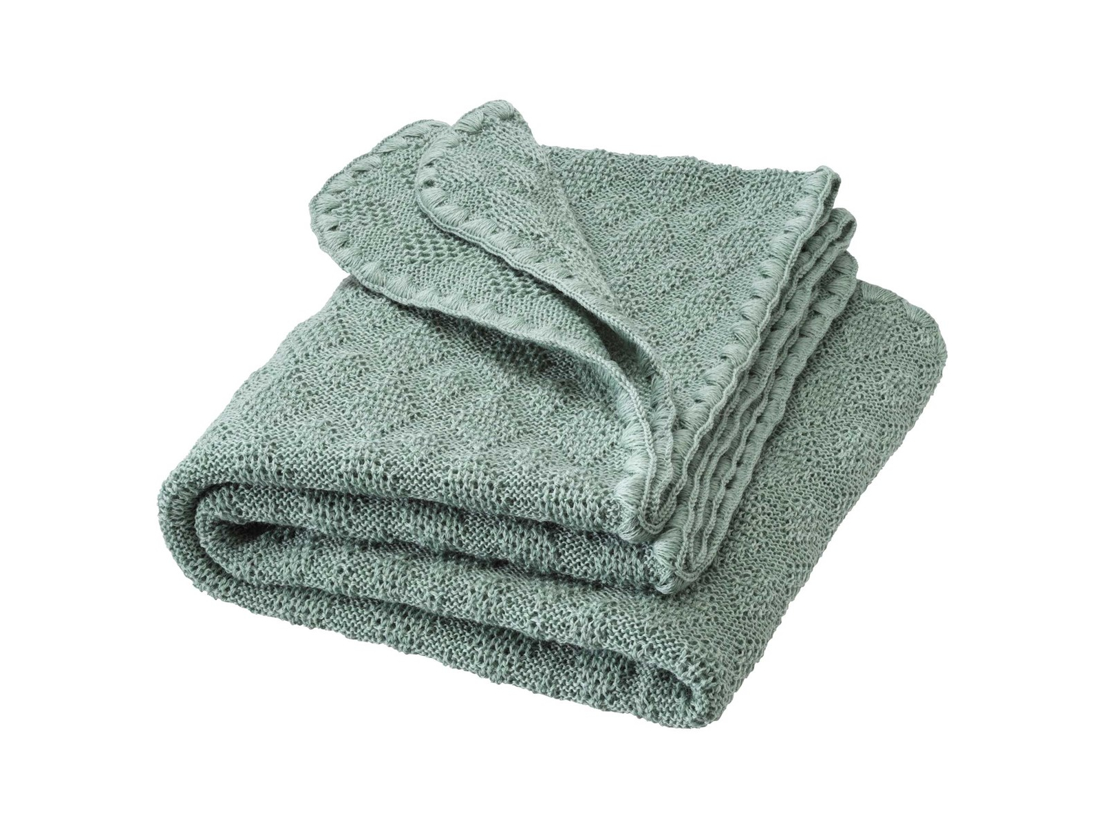 Disana Baby Wolldecke Bio-Merinowolle jade Maße 80 x 100 cm