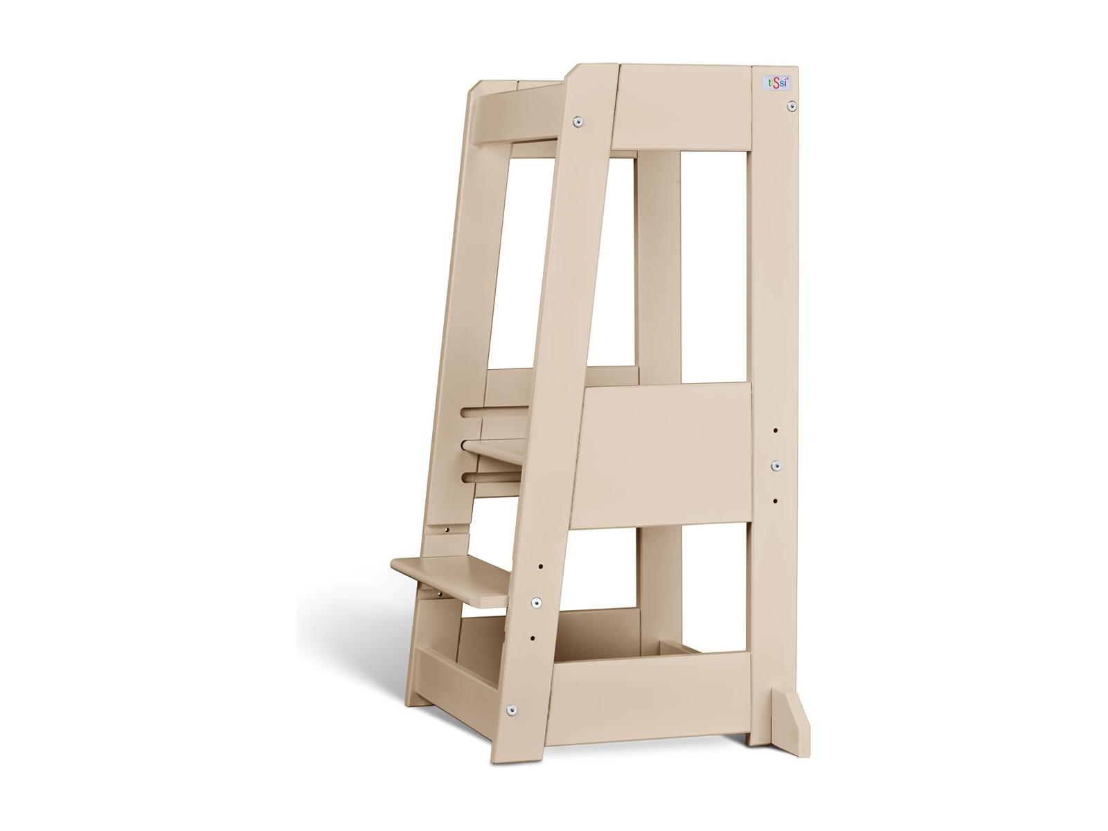 Lernturm Felix mitwachsend, Buche massiv 40 x 91 x 45 cm, cashmere