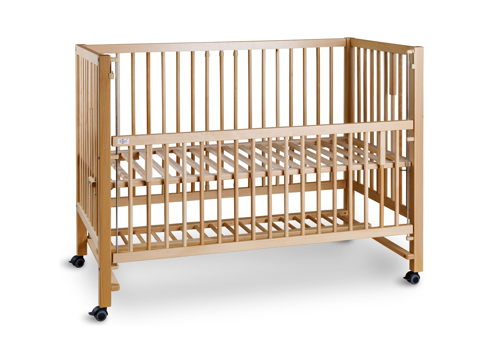 Beistell- und Babybett Hajo Buche 120 x 60 cm, natur