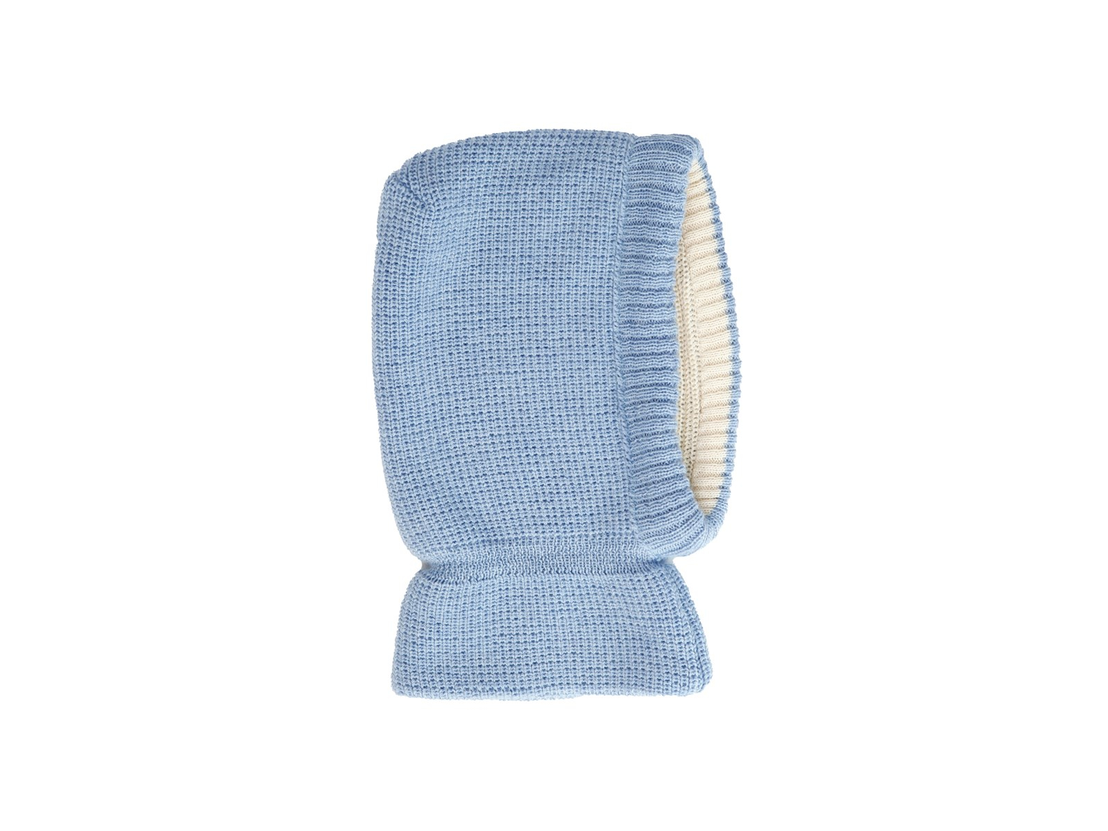 Schalmütze pastelblau Gr. 46/48