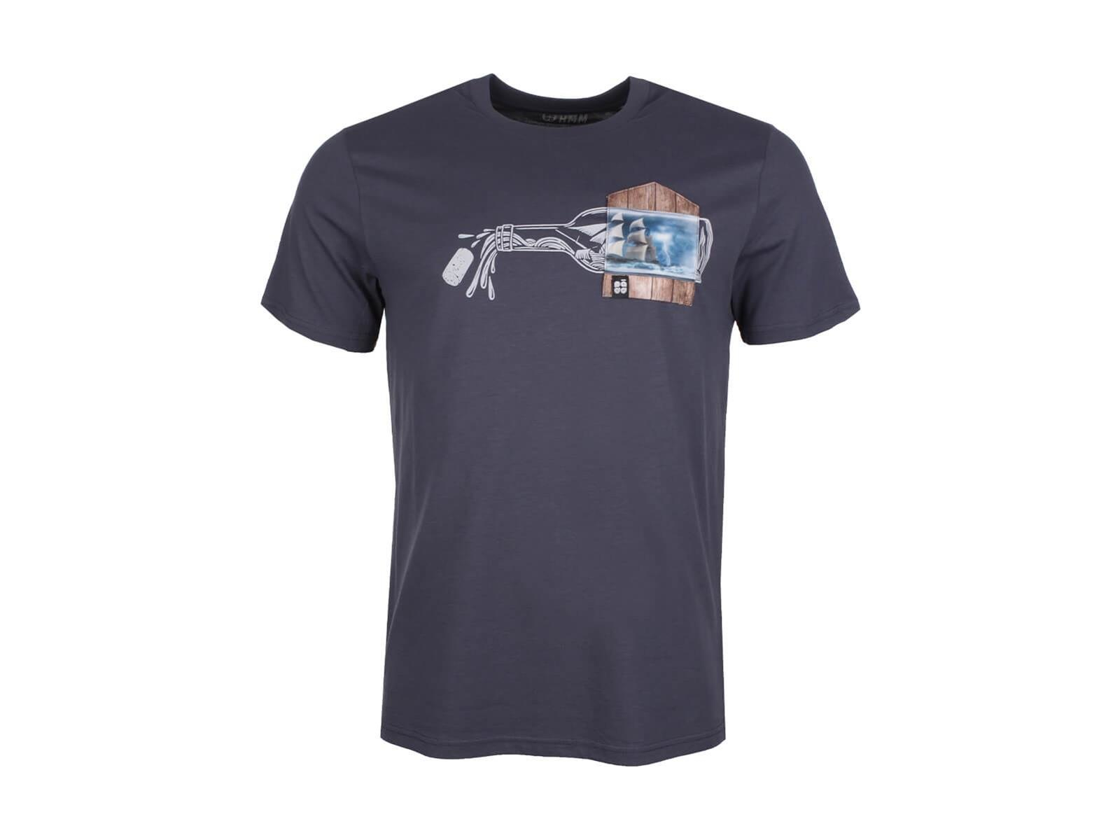 Herren T-Shirt "Buddelschüff BT" indianisches grau L