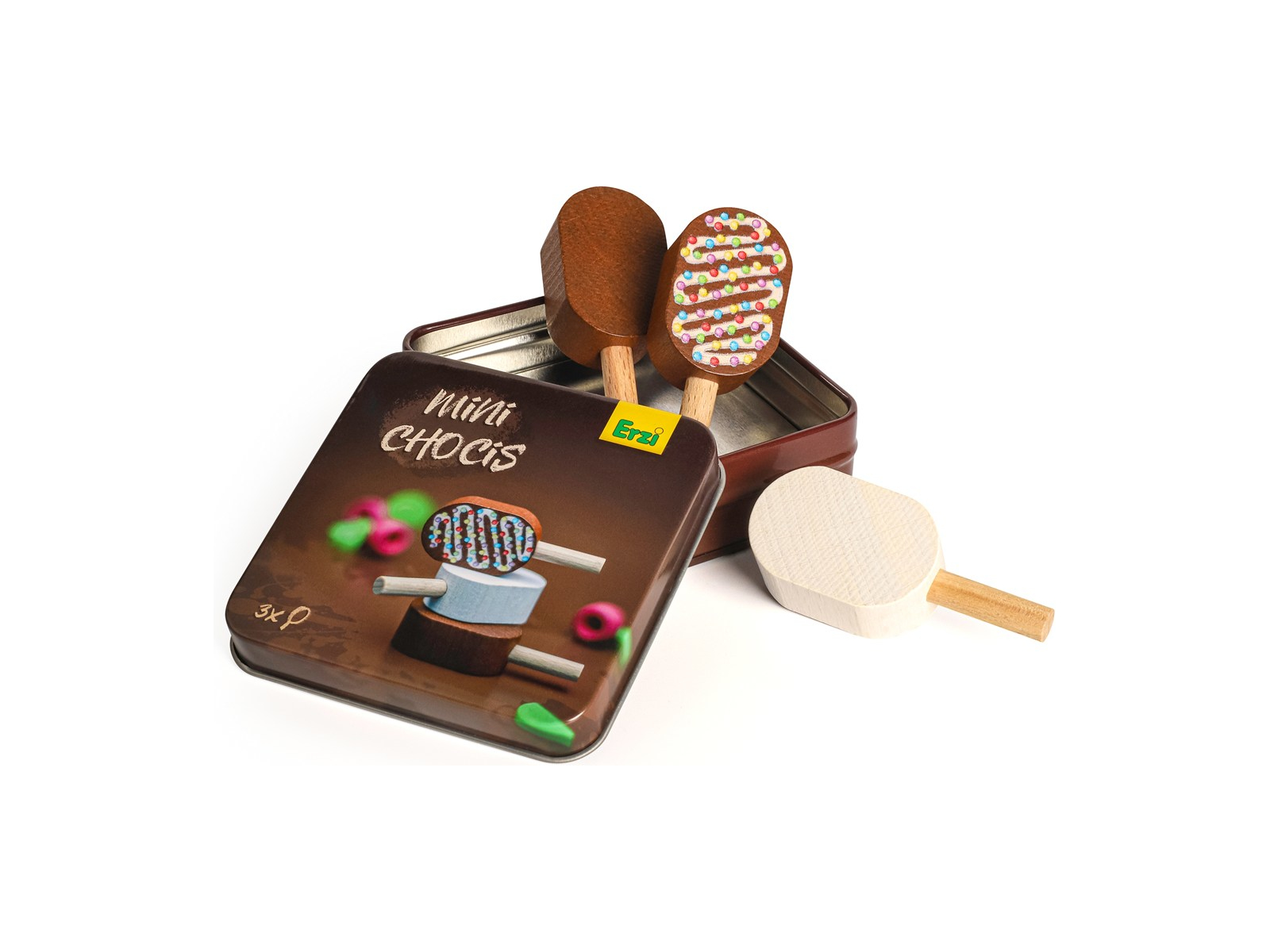 Eis Mini Chocis in der Dose 9x9x2,8cm