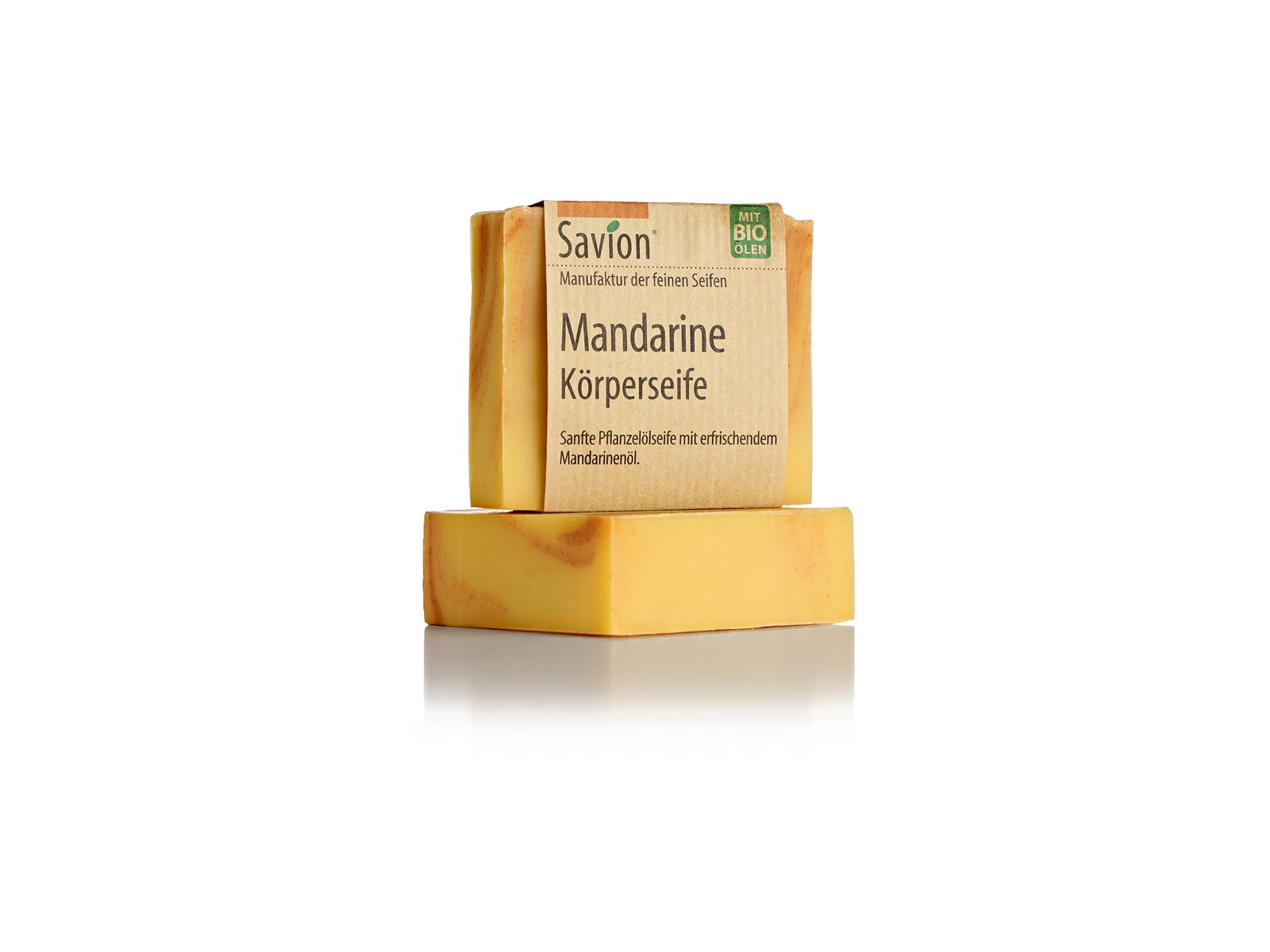 Biologische Duschseife Mandarine 80 g Für normale Haut
