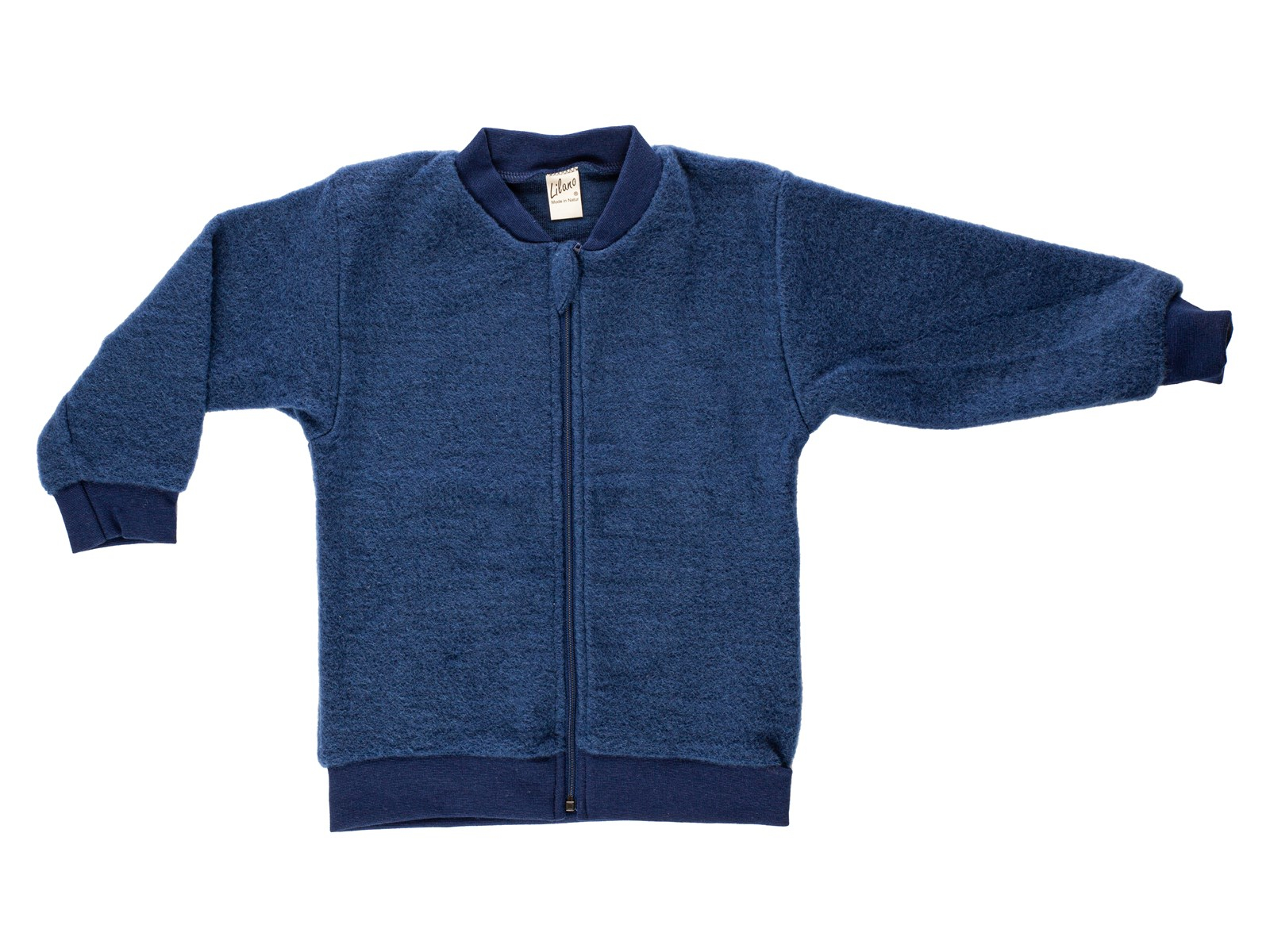 Lilano Baby und Kinder Jacke Wollfrottee marine Gr.122/128