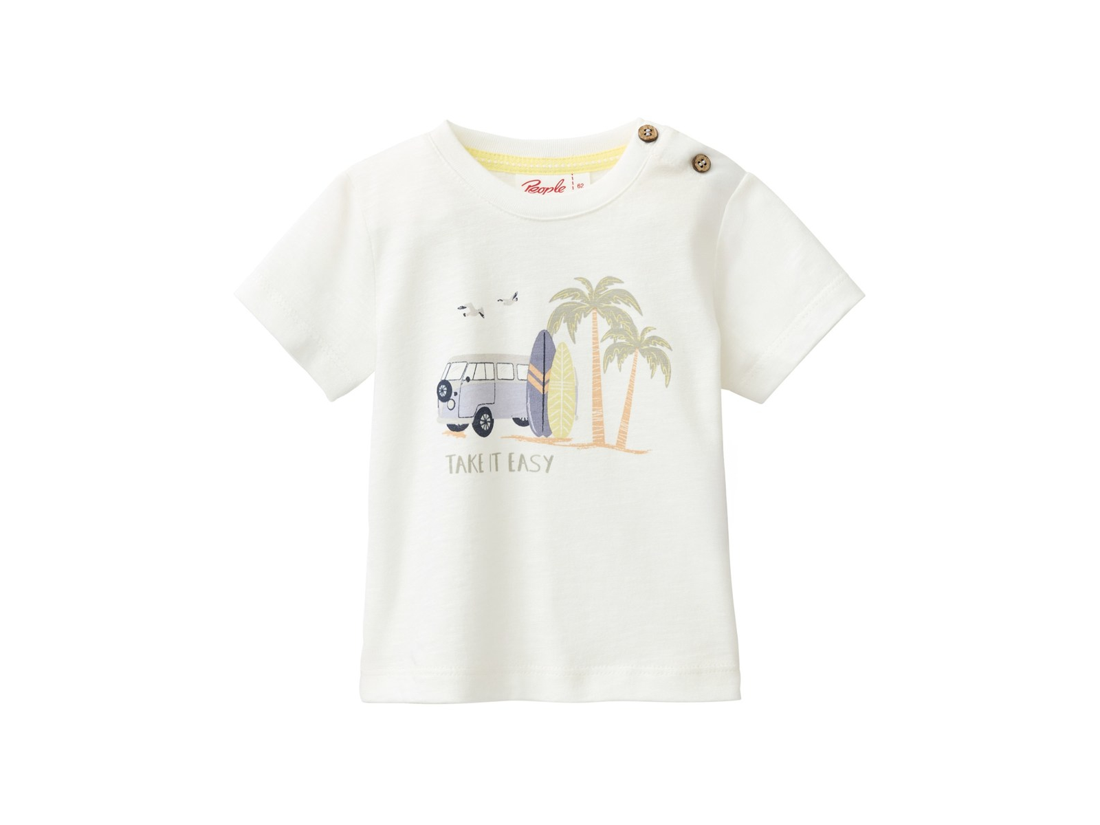 People Wear Organic Kurzarm-Shirt weiß 98/104
