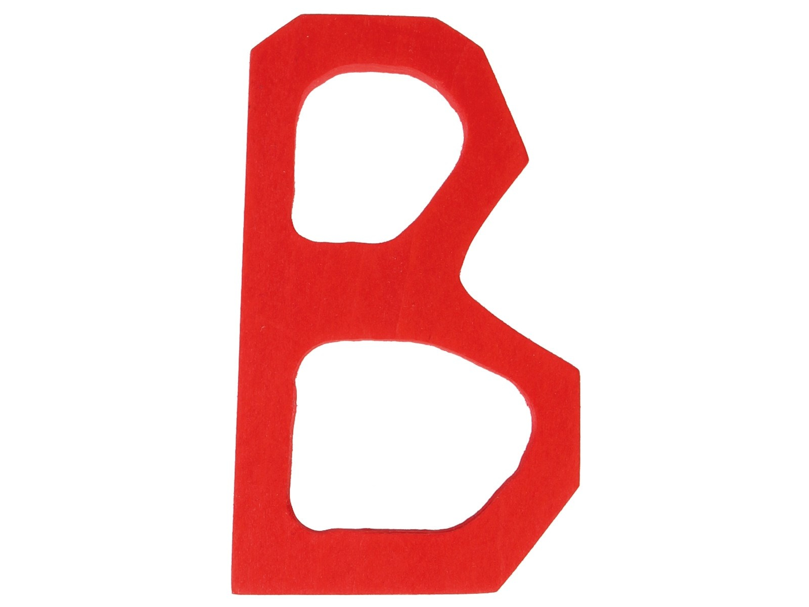 Grimms Anthroposophisches B Buchstabe aus Lindenholz, bunt lasiert Maße 7,5 x 6 x 1 cm