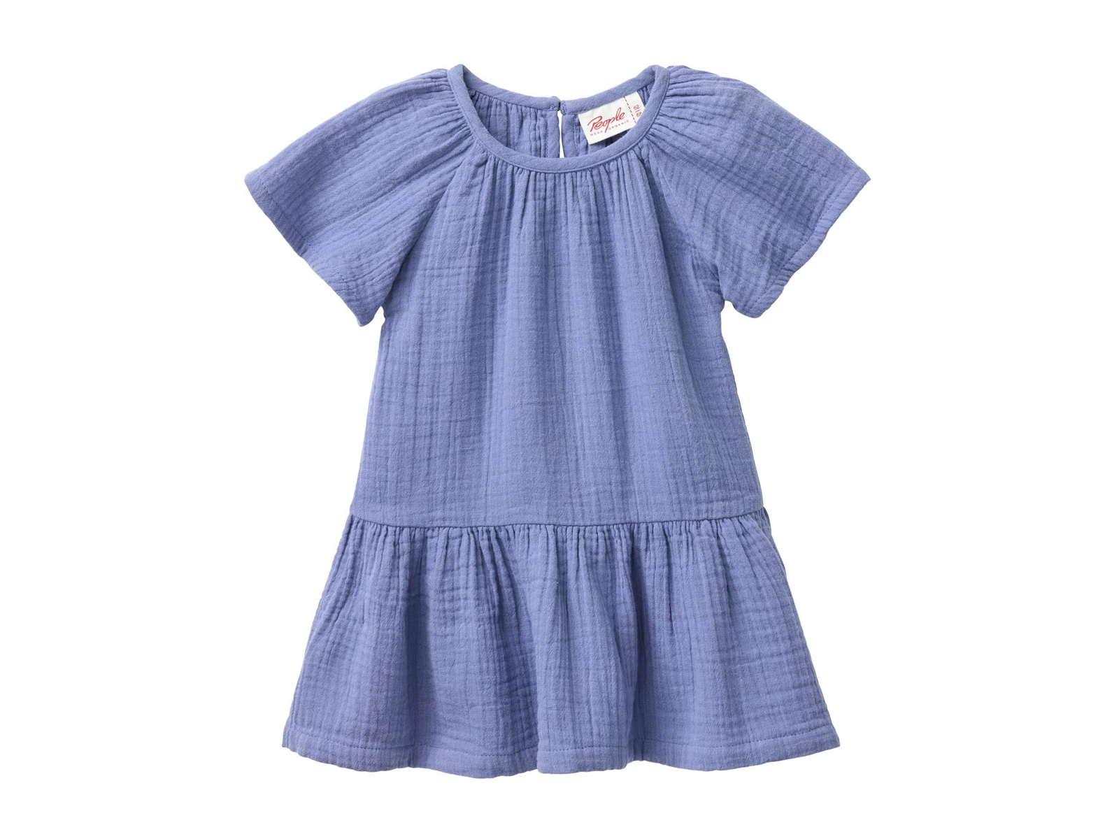People Wear Organic Musselin-Kleid atlantik Gr. 104