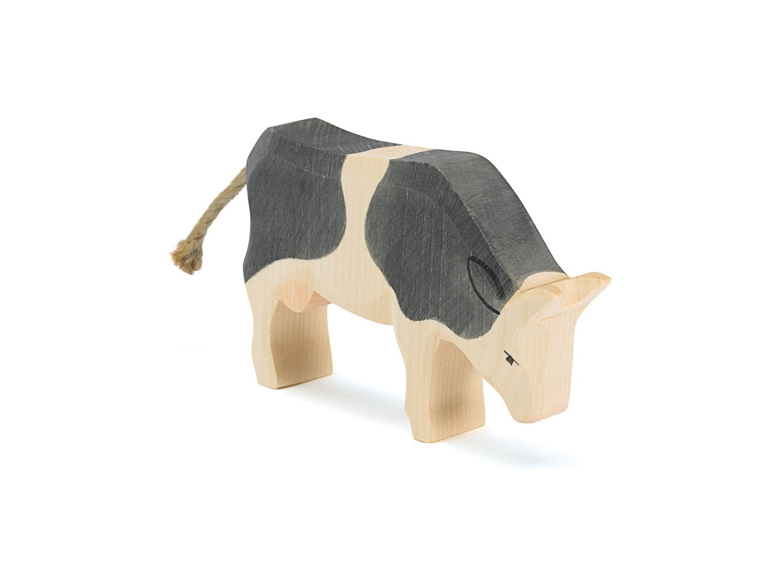 Ostheimer Kuh schwarz fressend 14 x 3 x 9,5 cm
