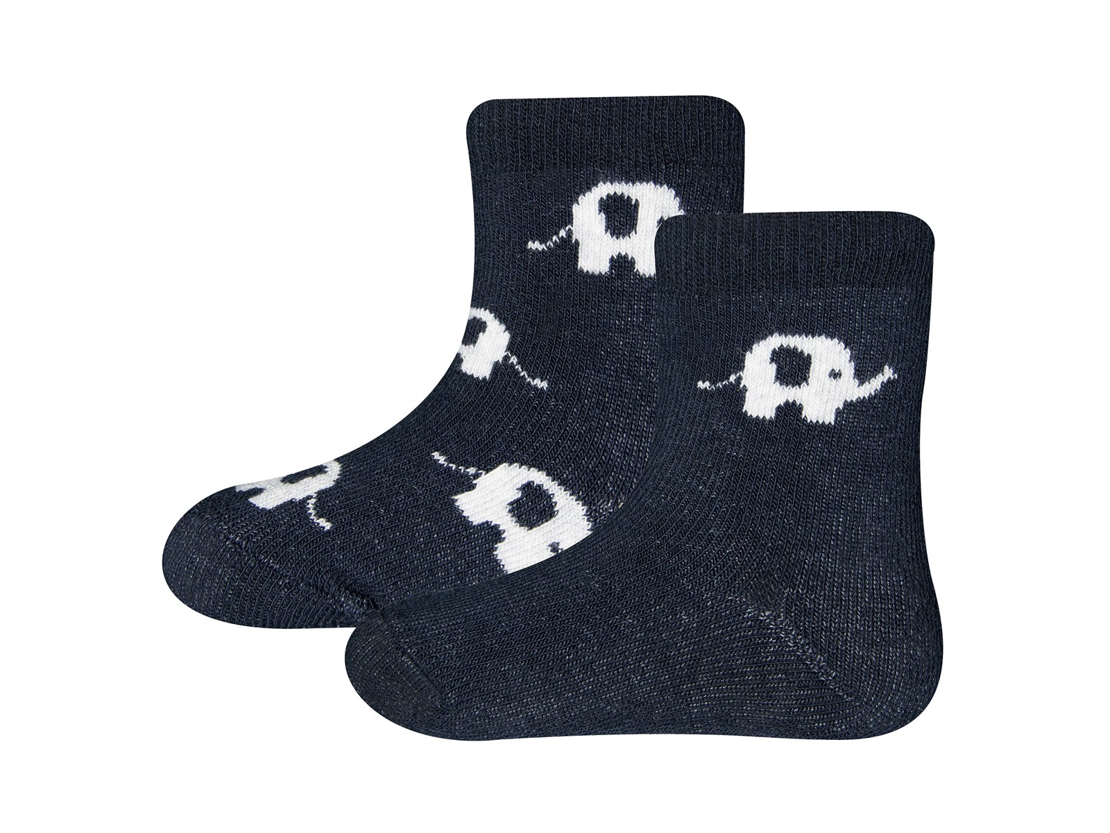 Baby- und Kinderthermosocken 2er Pack Elefant navy Gr. 17-18