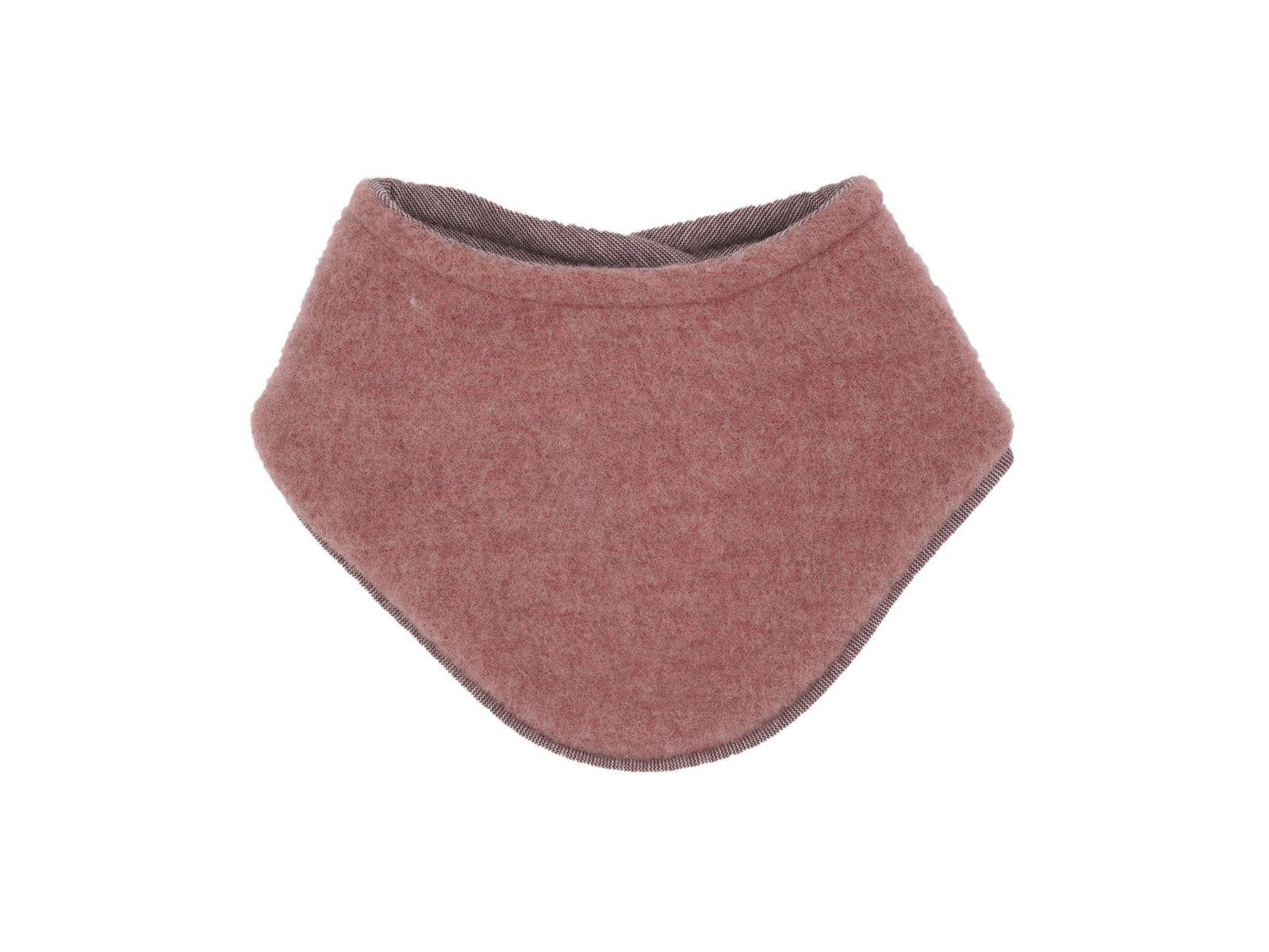 Dreieckstuch Bio-Schurwolle Fleece heiderose-meliert Gr. 1 (ab 3 Mon.)
