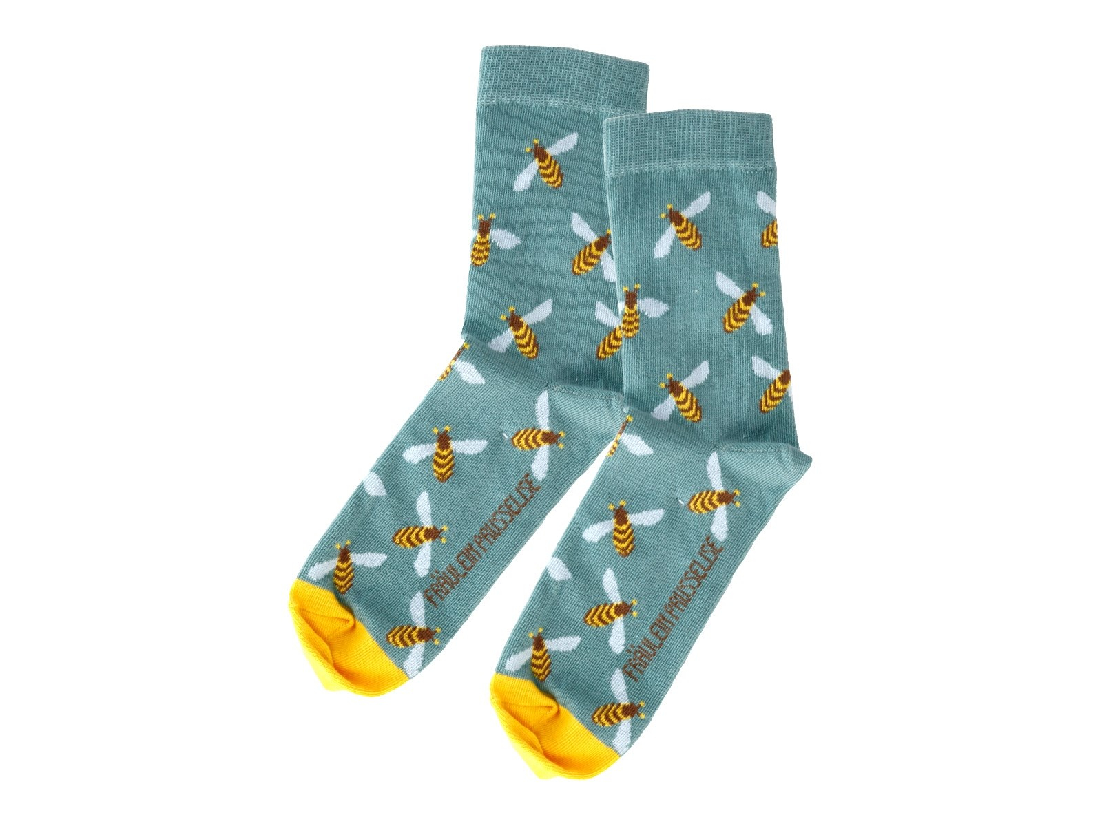 Kinder Socken Bienen blaugrün Gr.23-26