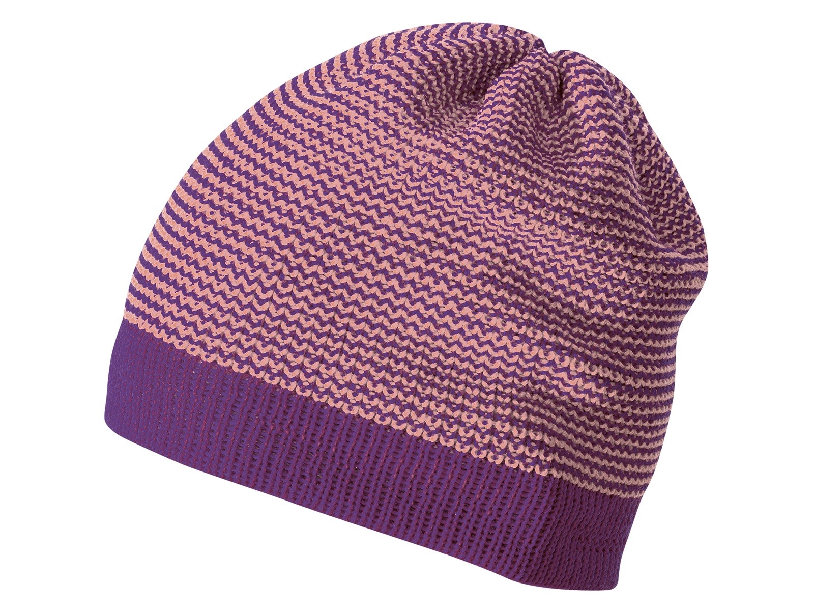 Disana Baby Mütze Beanie Bio Merinowolle melange-pflaume Gr.42-46