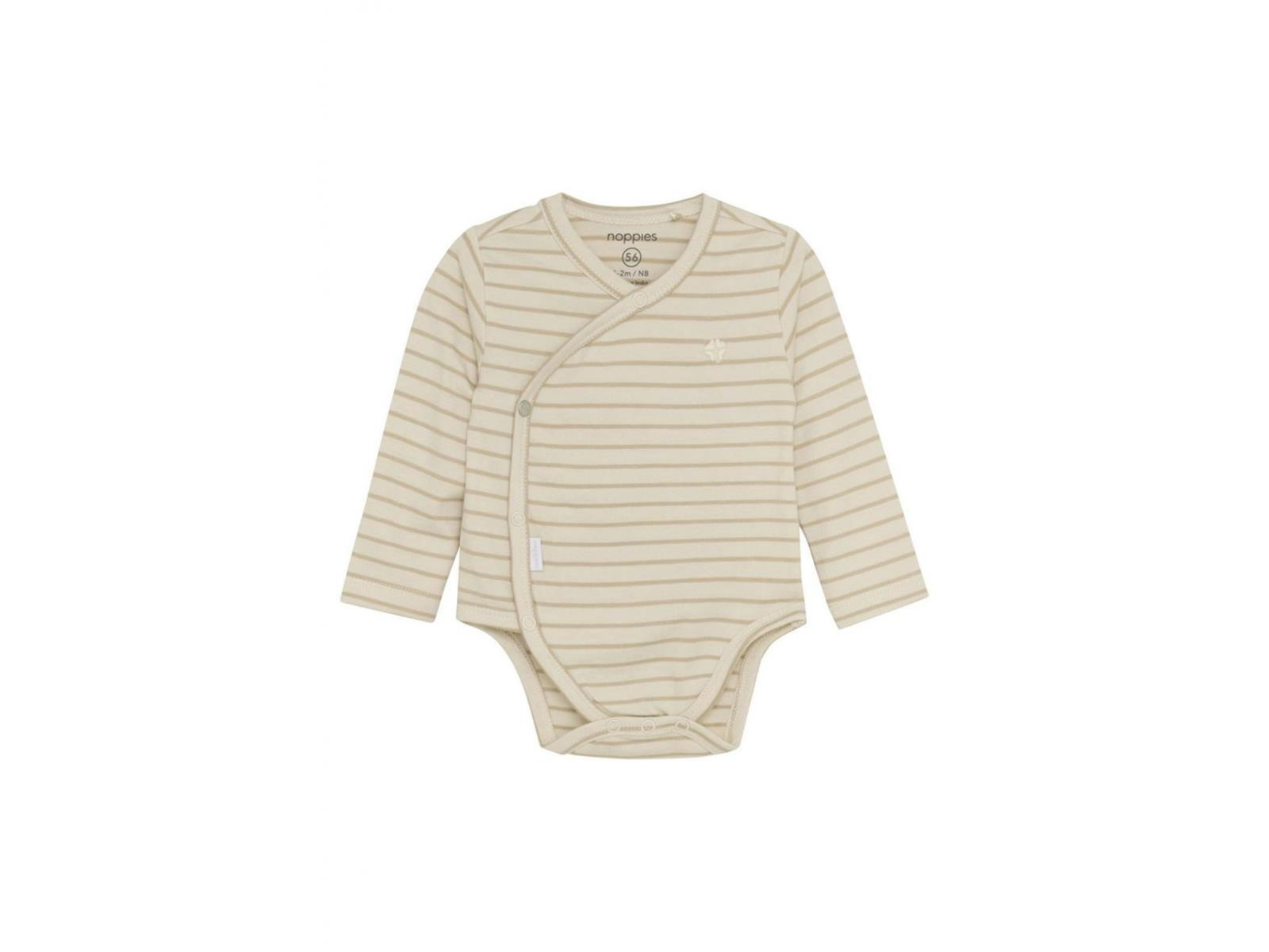 Wickelbody Navi Stripe pattern off white Gr. 68