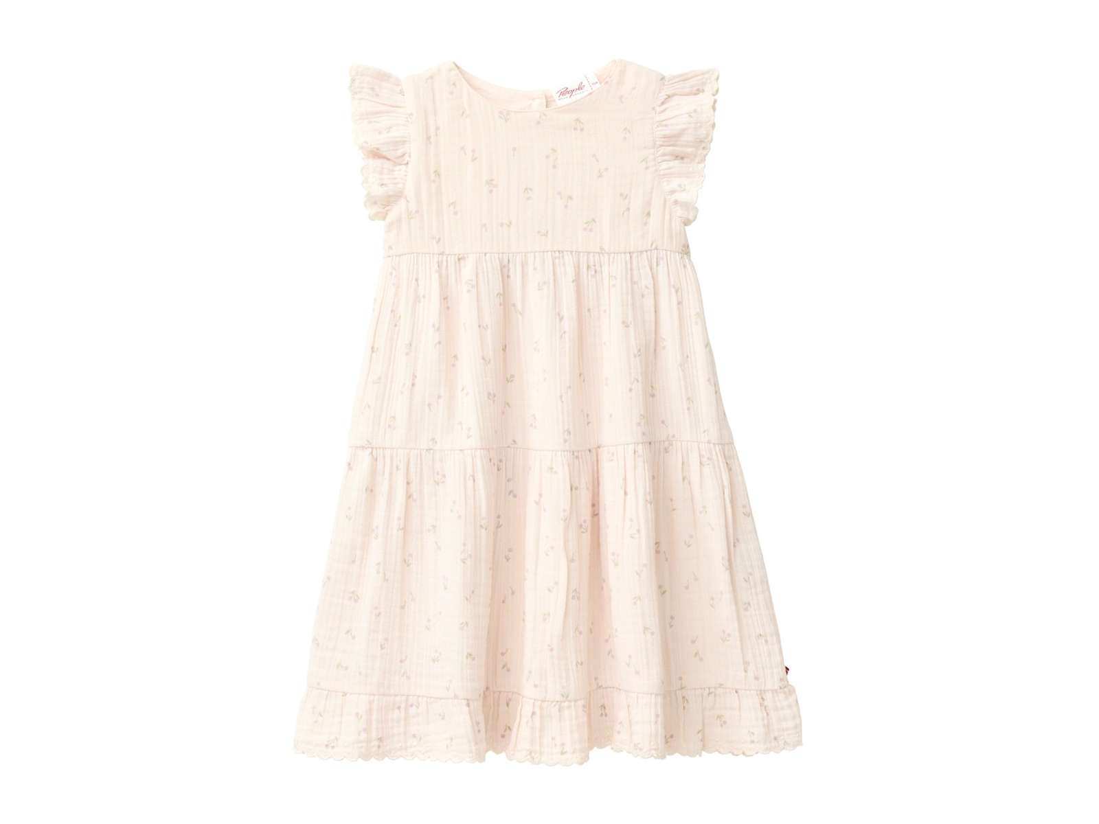 People Wear Organic Musselin-Kleid kleine Kirschen natur Gr. 128