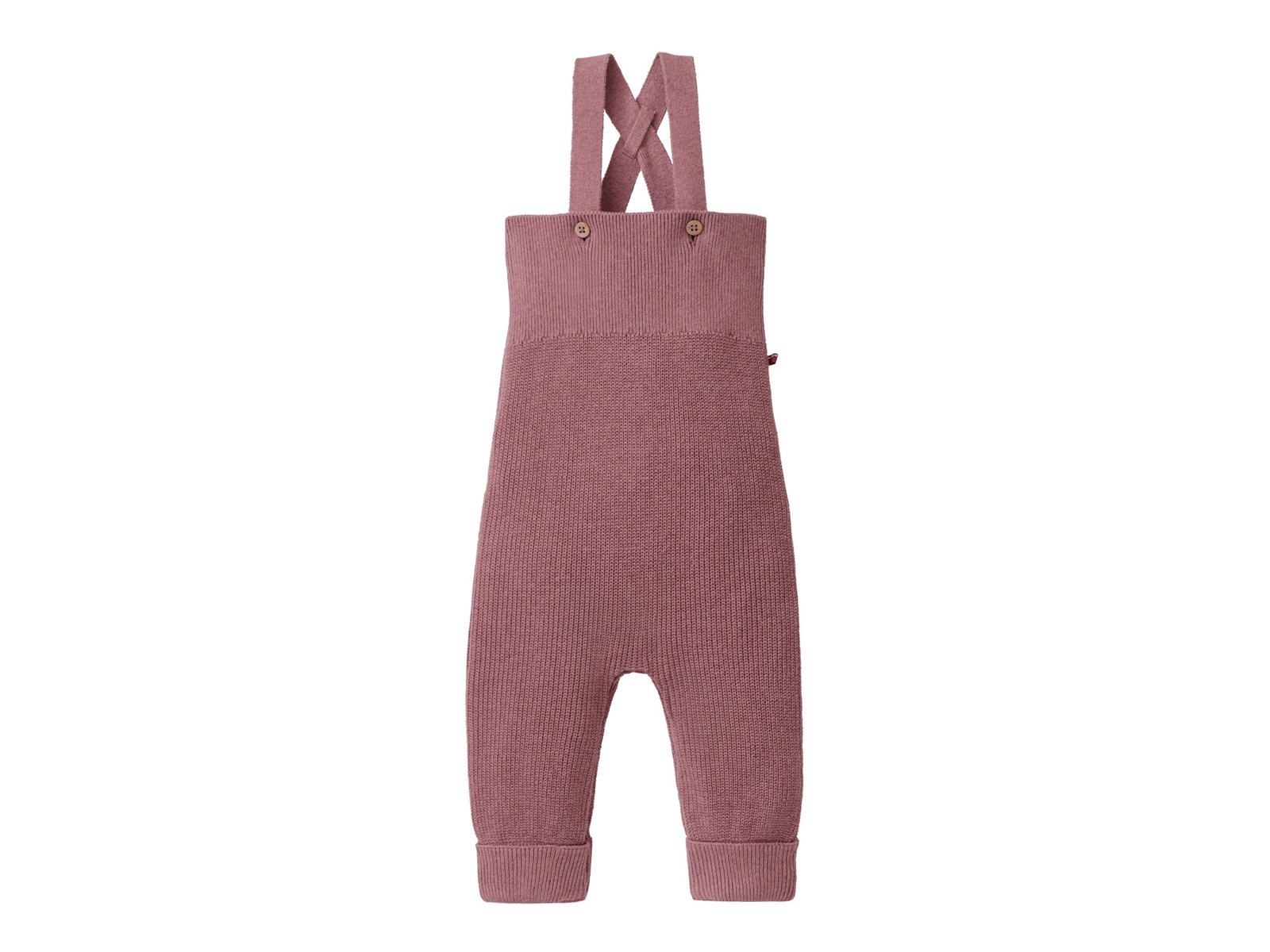 People Wear Organic Strick-Latzhose beere mélange 62/68