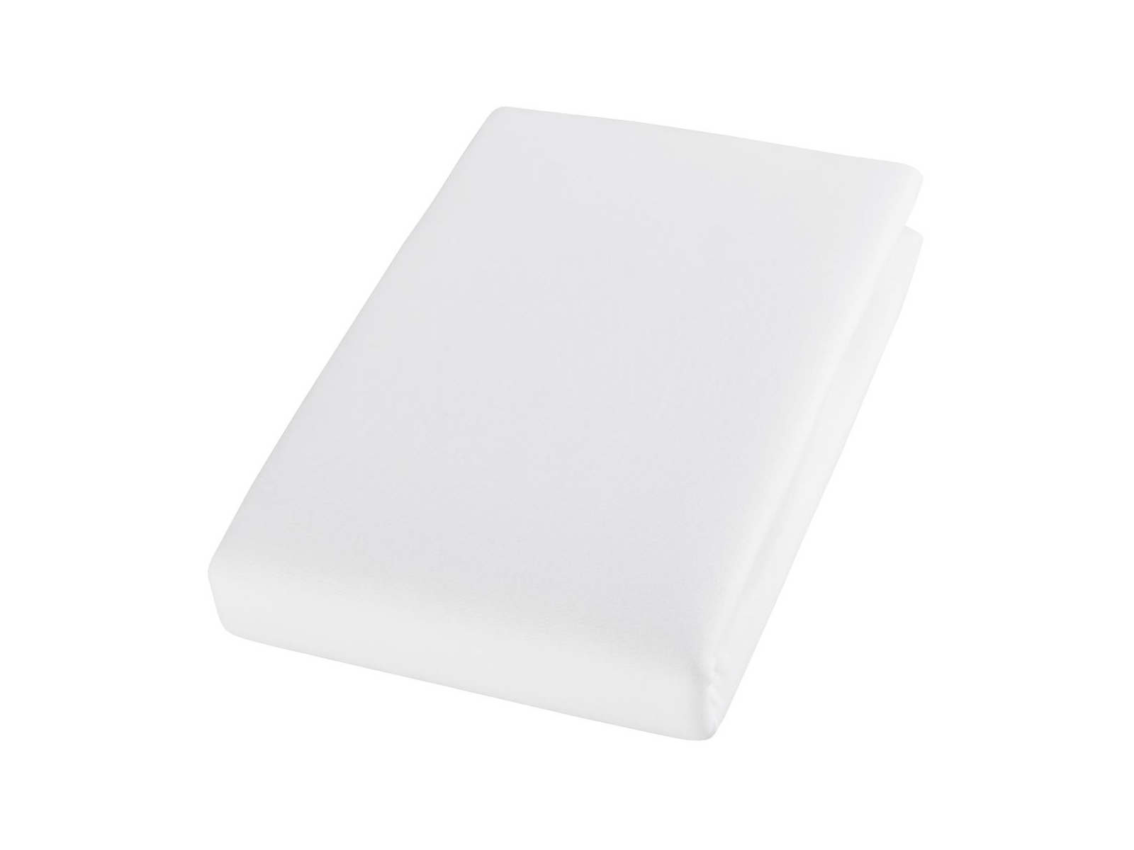 Spannbettlaken Bio-Baumwolle Jersey weiß Gr. 2 (90x190x18-100x200x18 cm)