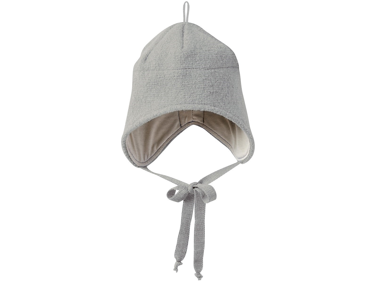 Disana Baby und Kinder Mütze Bio-Merinowolle hellgrau Gr.46-50