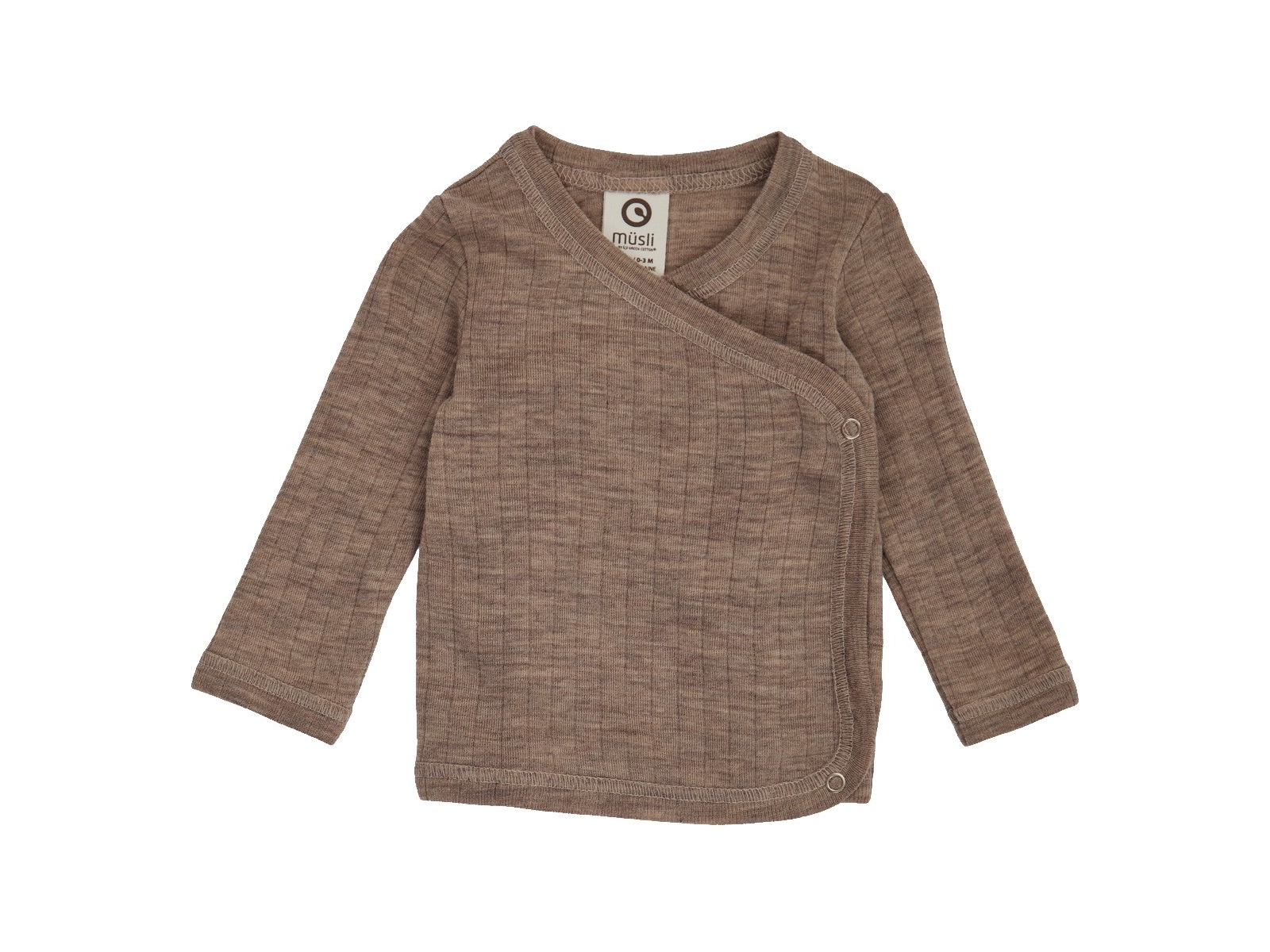 Baby Wickeljacke SW rip Walnut melange 68