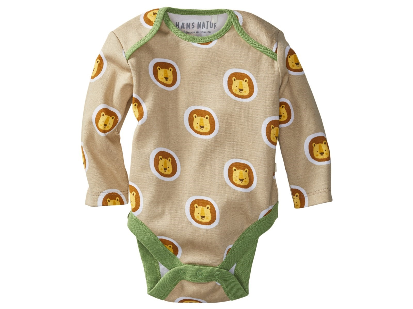 Baby Langarmbody Bio-Baumwolle Löwe Gr. 86/92