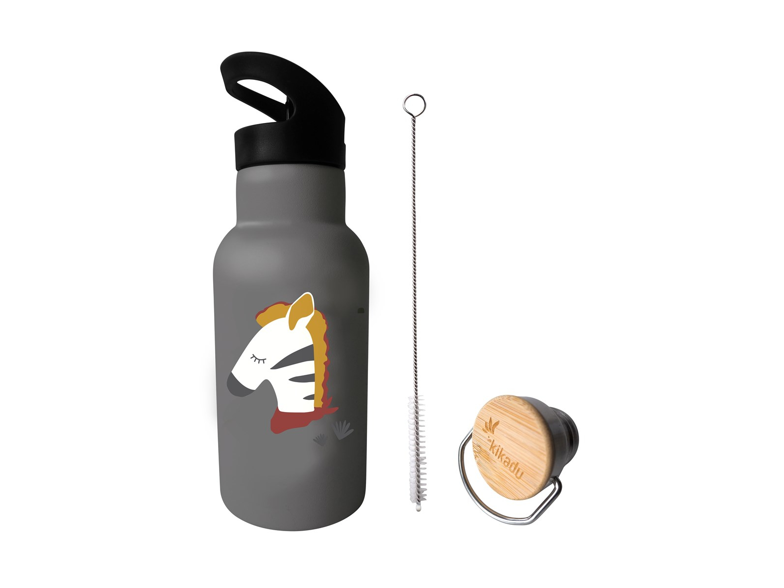 OWLBOOK Edelstahl Trinkflasche Für Kinder - Mit Dino-Motiv