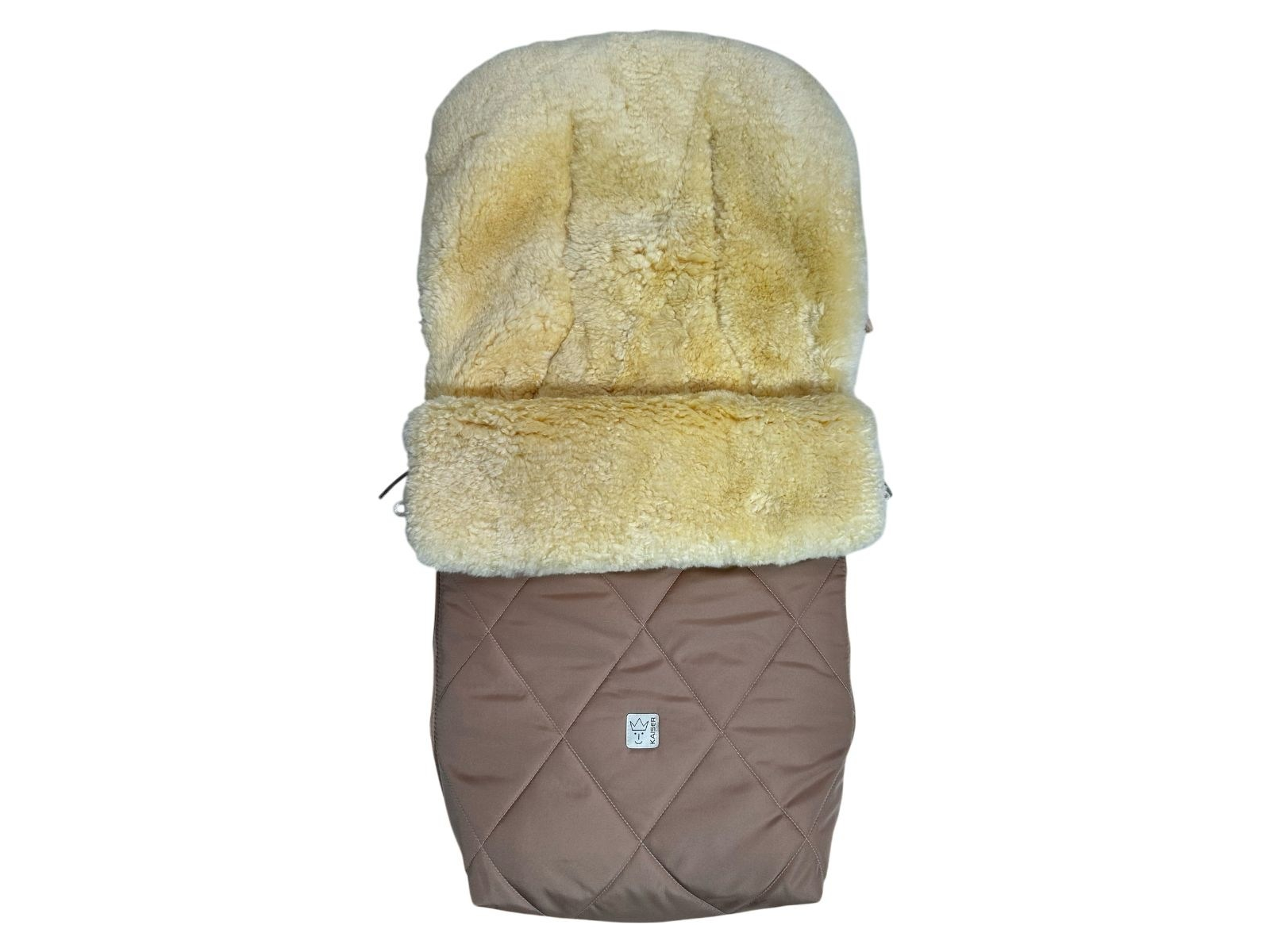 Kaiser Naturfellprodukte Fußsack Kinderwagen Lammfell "Coosy" sand ca. 85 x 45 cm
