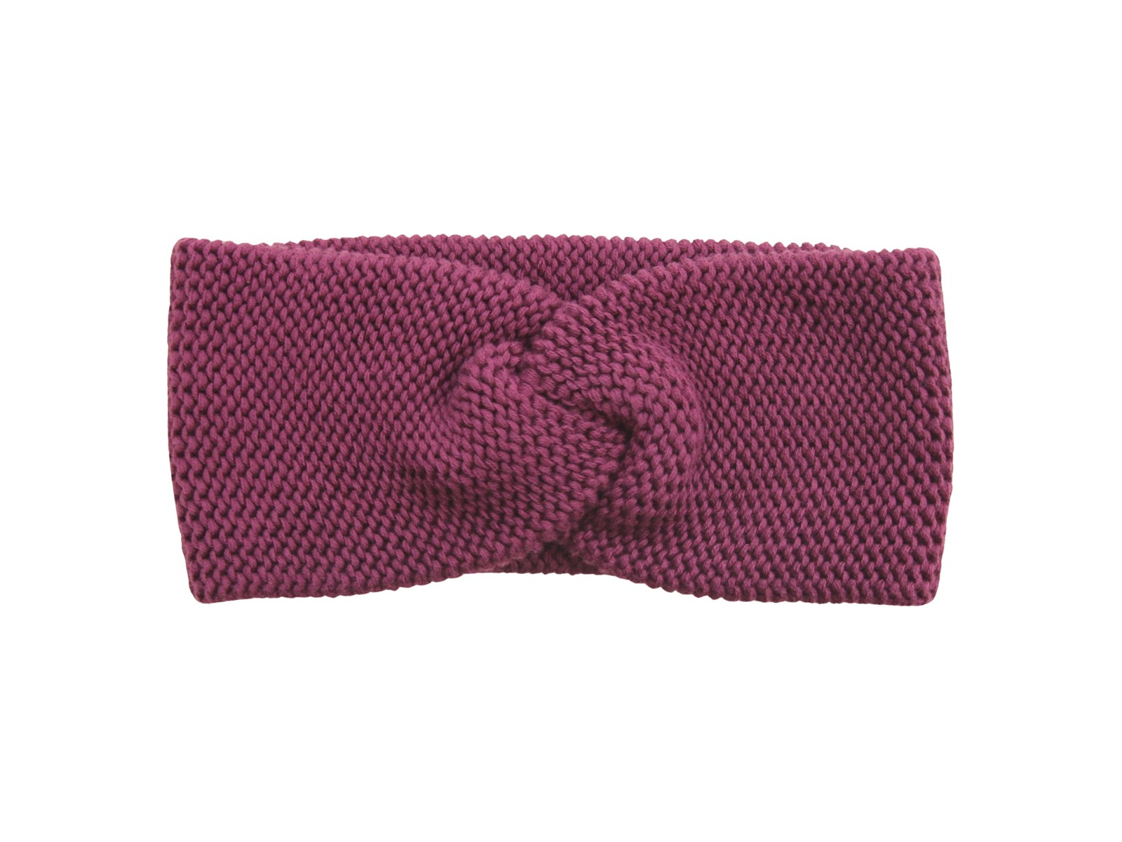 Strick Stirnband aubergine 53/55
