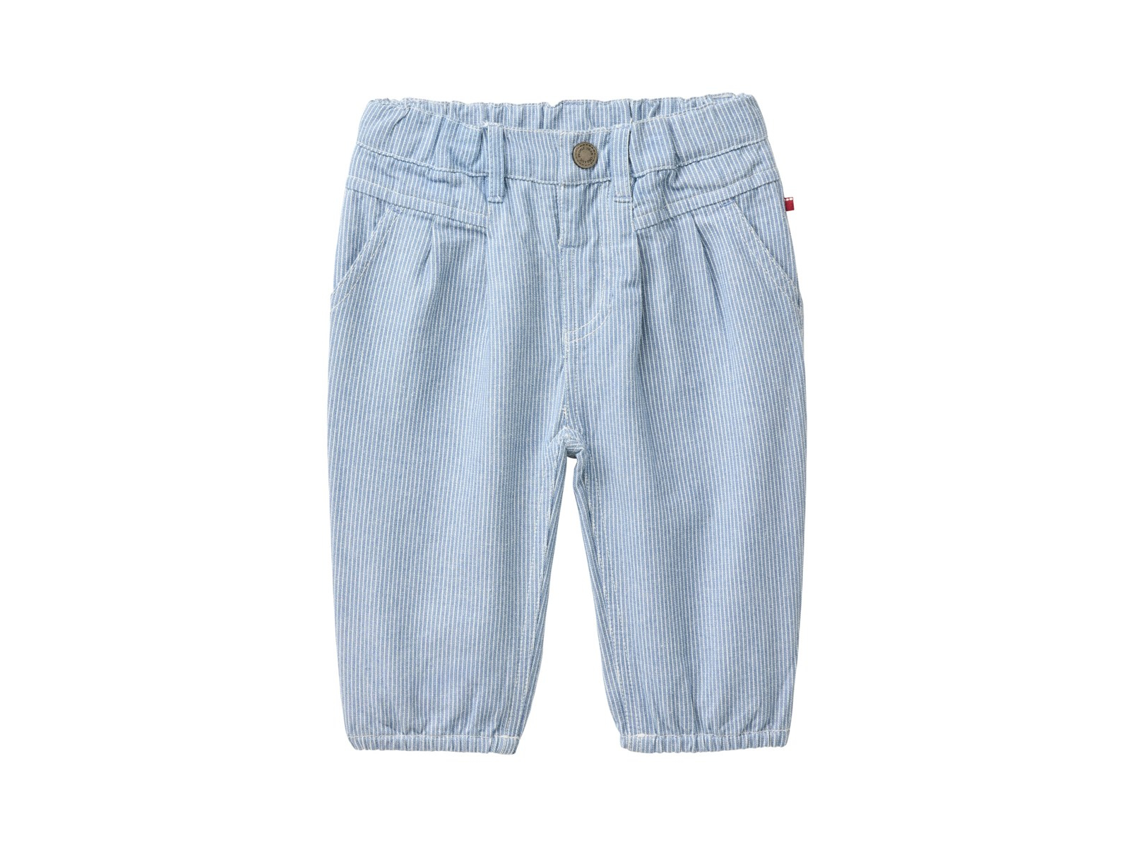 People Wear Organic Hose jeansblau gestreift 98