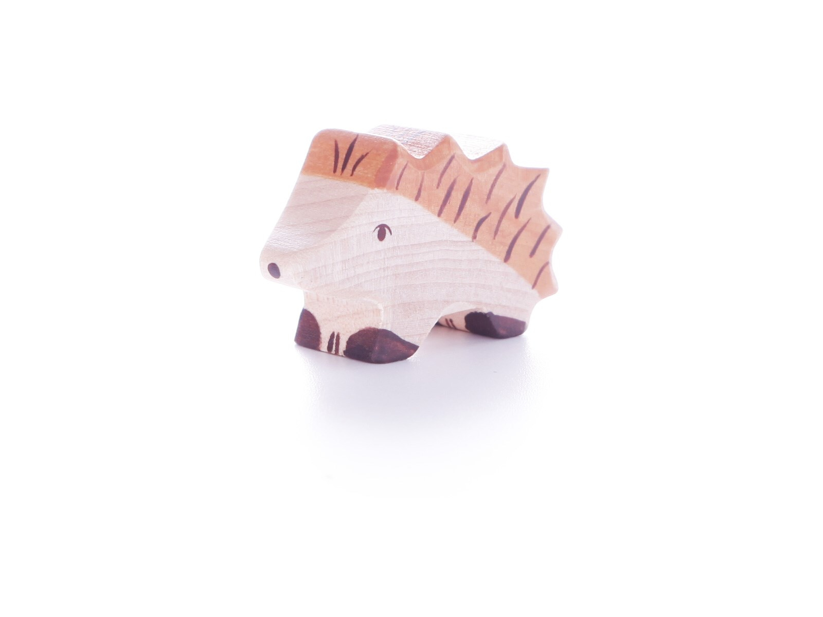 Holztiger Holzfigur "Igel, klein" Wald und Wiese Maße 5 x 1,9 x 3 cm