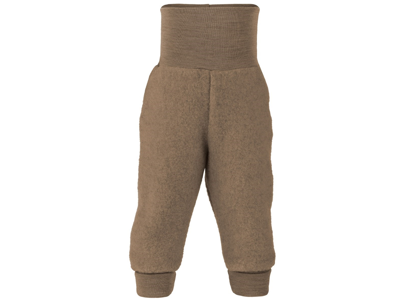 Engel Natur Babyhose Bio-Merinowolle Fleece maschinenwaschbar melange-walnuss Gr. 74/80