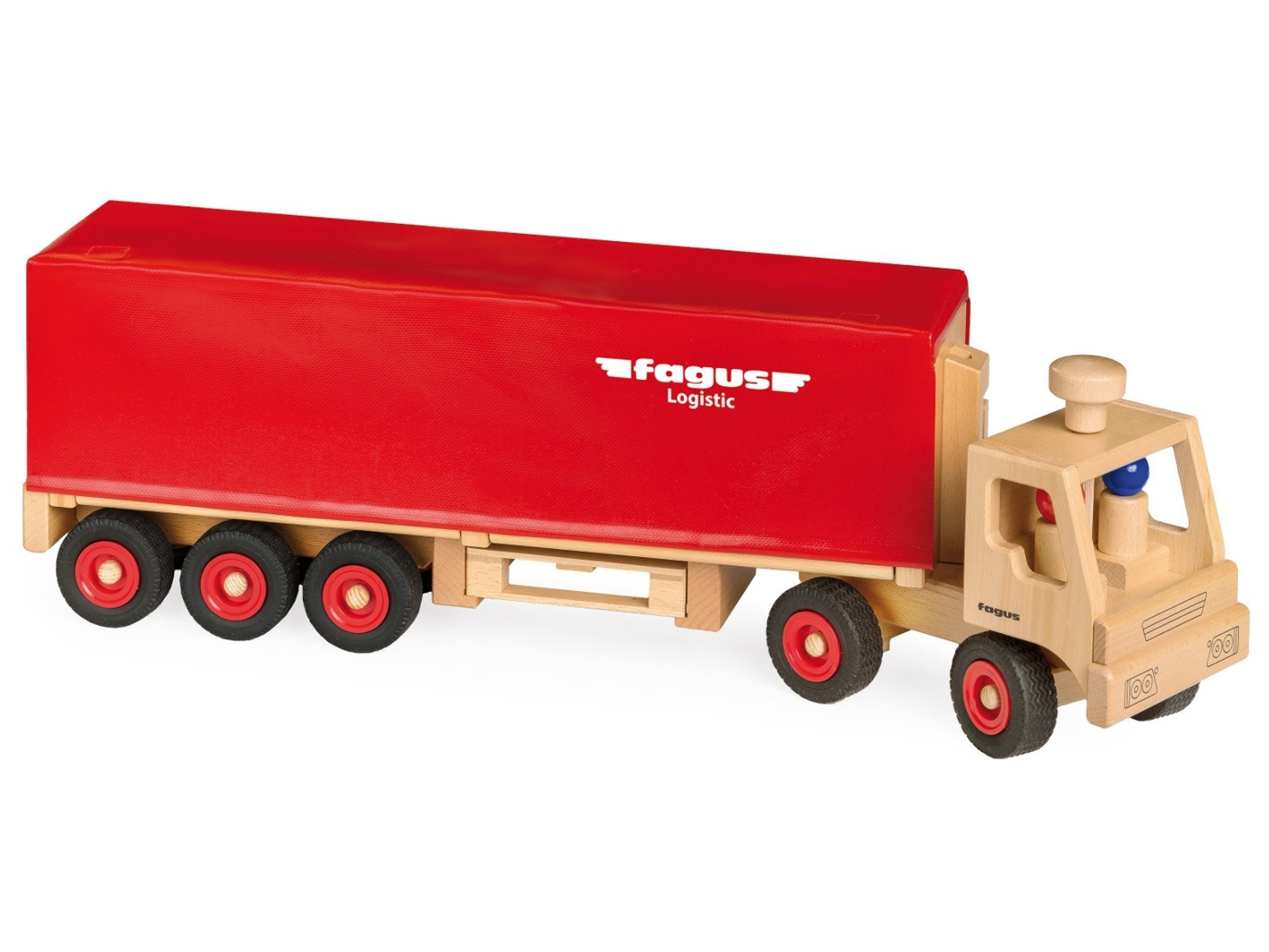 Fagus Sattelschlepper aus massivem Buchenholz Länge 65,5 cm