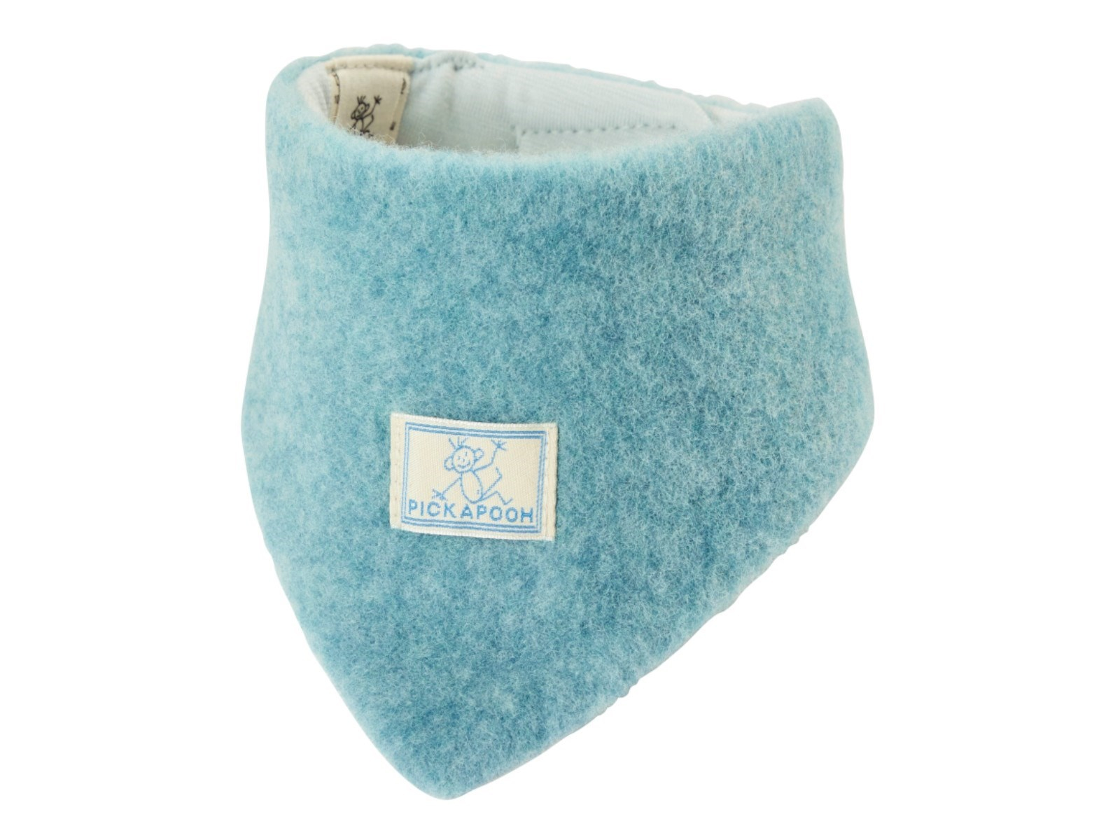 Pickapooh Baby und Kinder Dreieckstuch Bio-Schurwolle sea green Gr.1 38 cm lang
