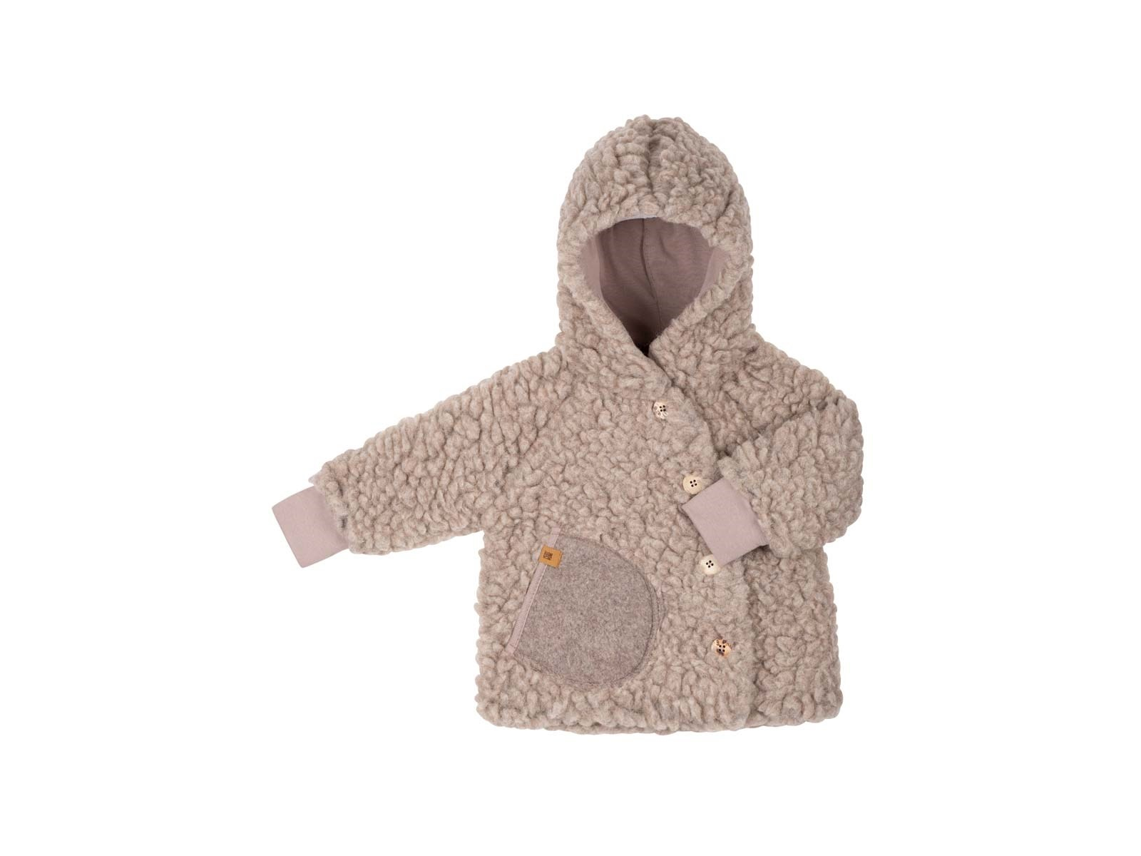 PURE PURE by Bauer Baby und Kinder Kapuzenjacke kaschmir Gr. 86/92