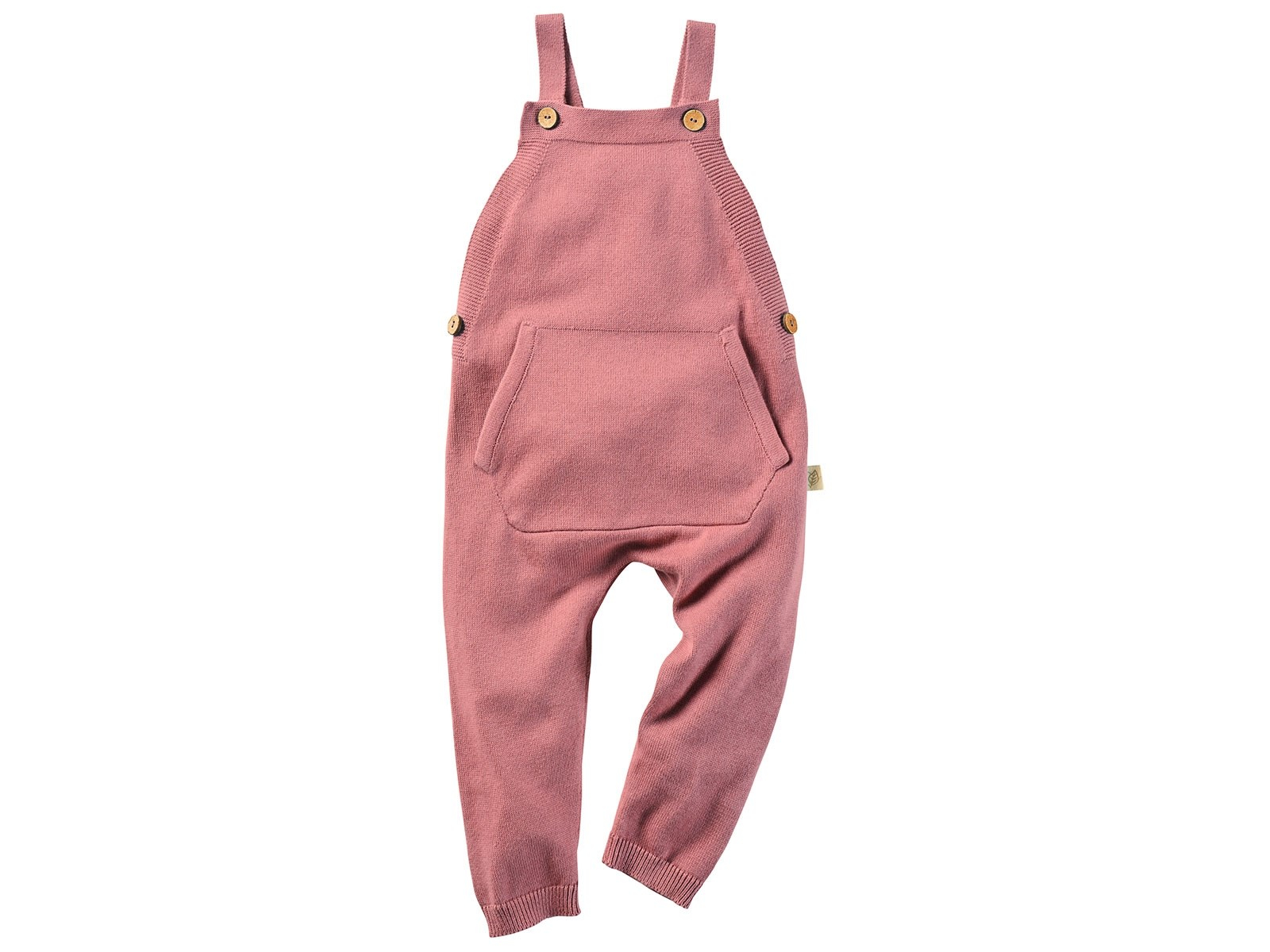 Baby und Kinder Latzhose Strick-Qualität Bio-Baumwolle rose Gr.62/68