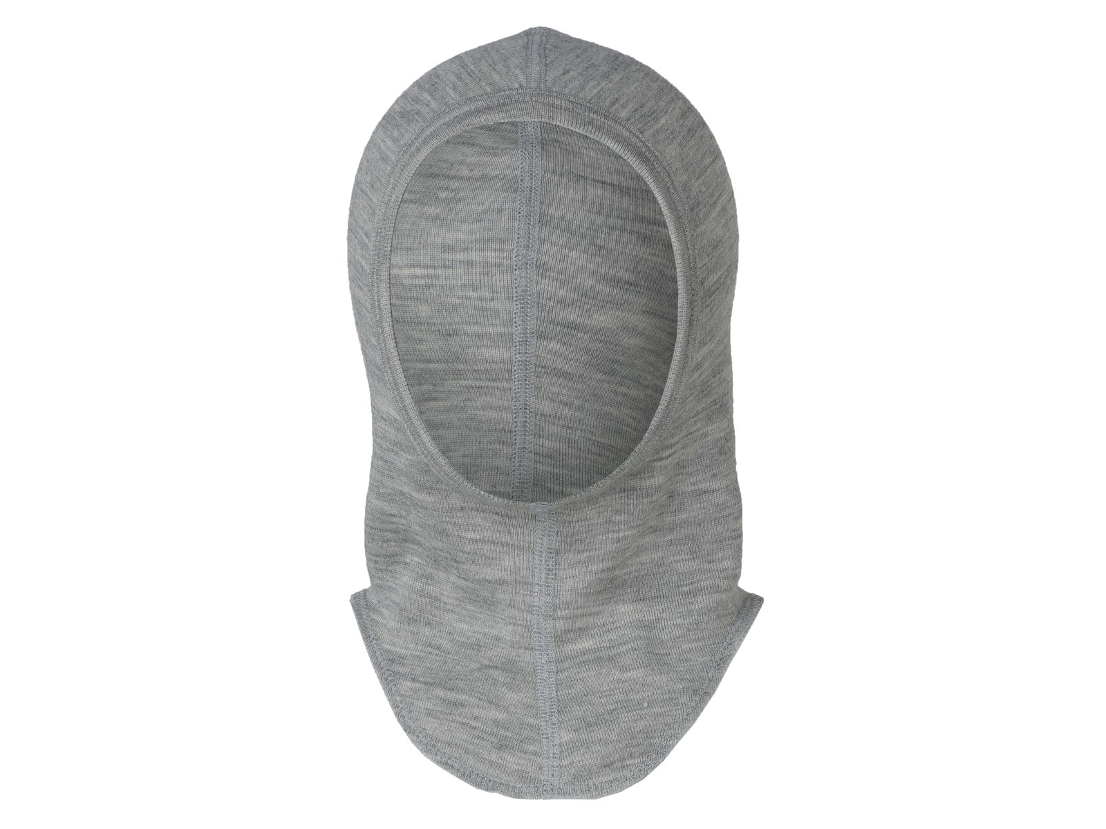 Engel Natur Baby und Kinder Schlupfmütze Helmmütze Wolle Seide melange-hellgrau 46-48 cm