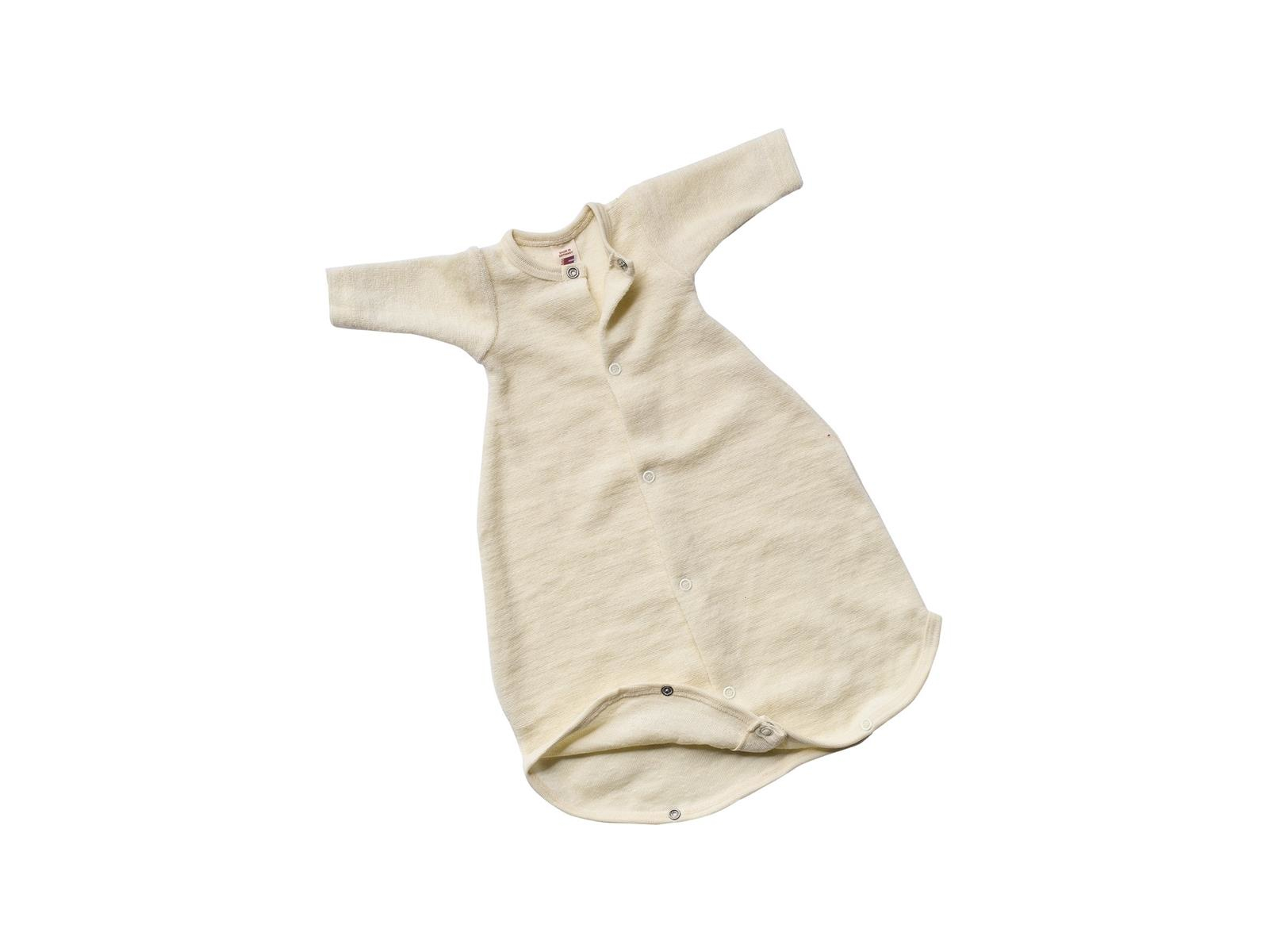 Engel Natur Frühchen und Baby Schlafsack Langarm Bio-Merinowolle natur Gr. 1 (50cm) passend für Gr. 38-44