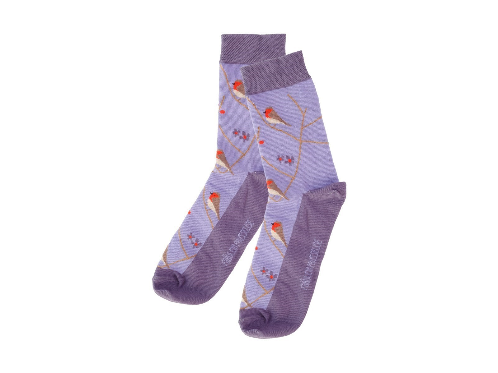 Damen Socken Birdy lila Gr.35-38