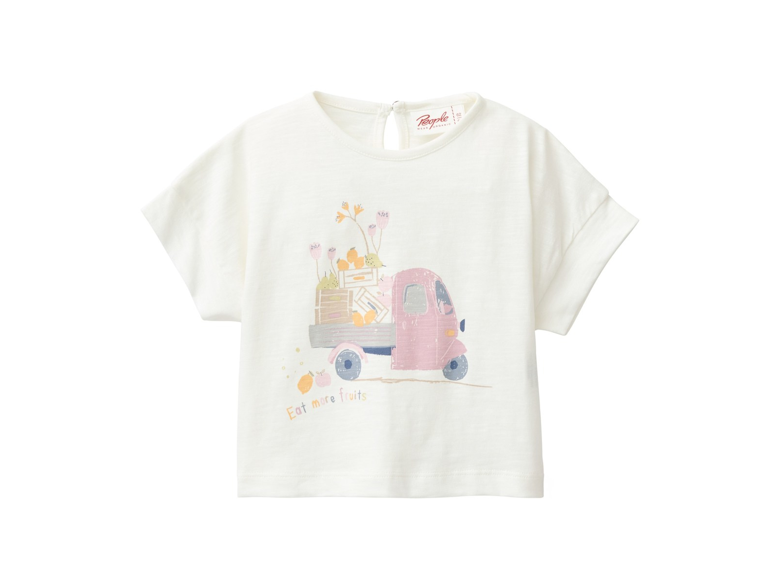People Wear Organic Kurzarm-Shirt weiß Gr. 74/80