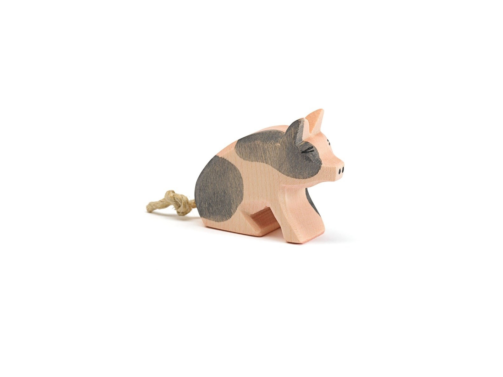 Ostheimer Ferkel gefleckt sitzend 6 x 2 x 4,5 cm