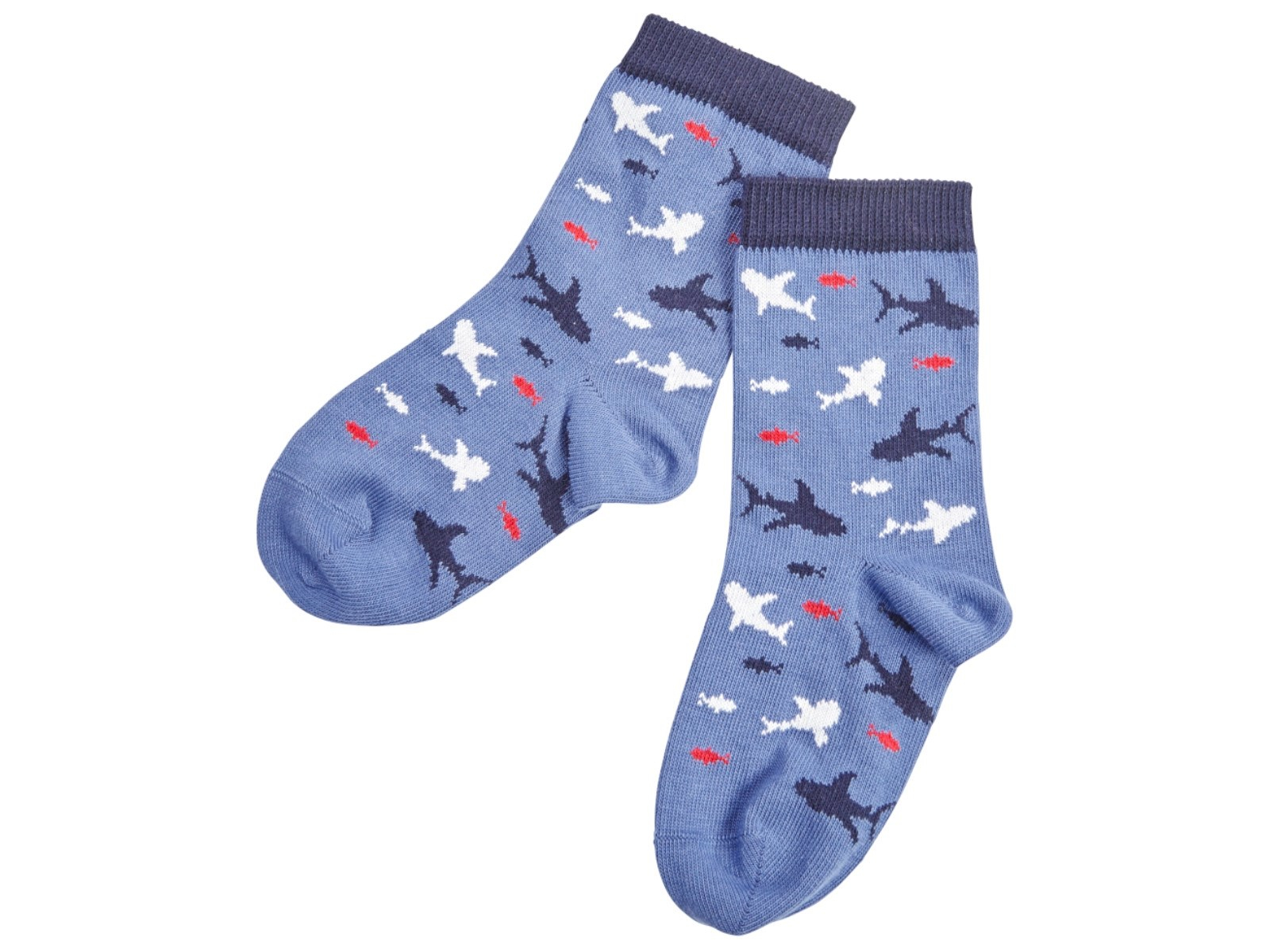 Kinder Socken Baumwolle (kbA) Hai navigator Gr.3-4