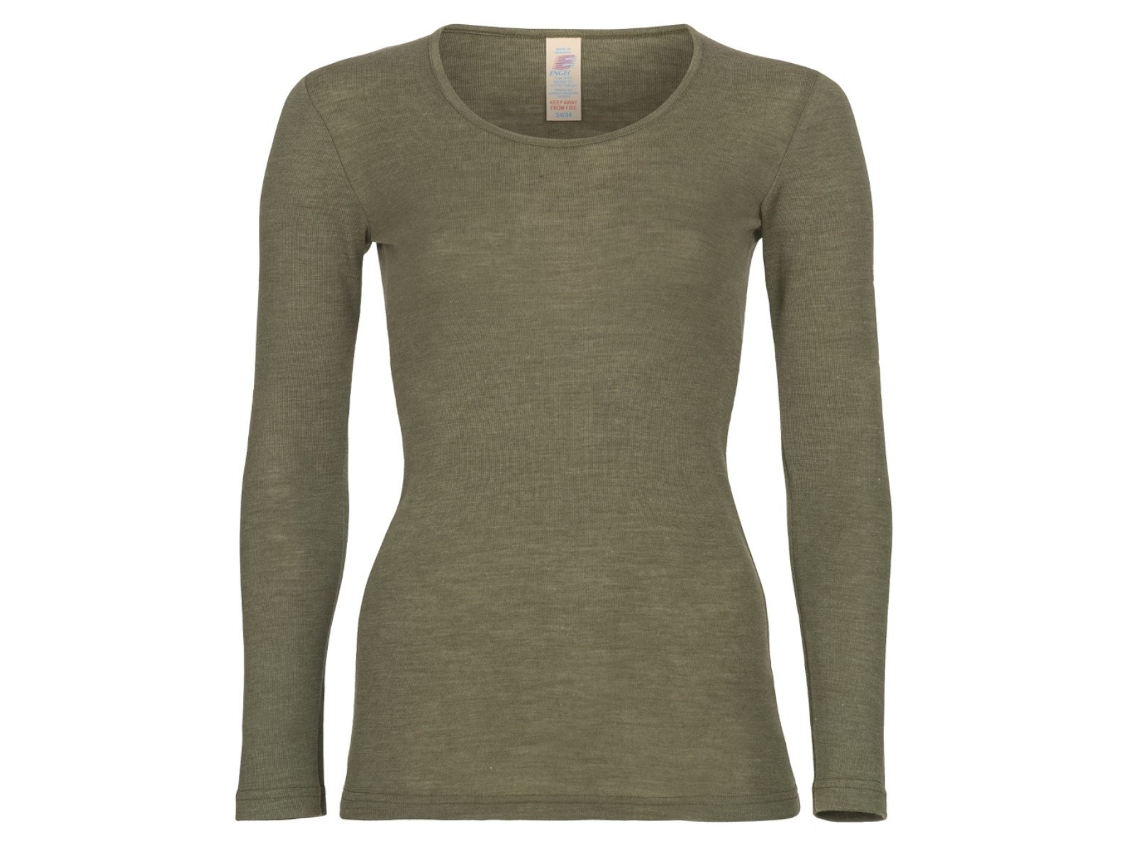 Engel Natur Kinder Unterhemd Langarm - 70% Merinowolle 30% Seide GOTS Made In Germany